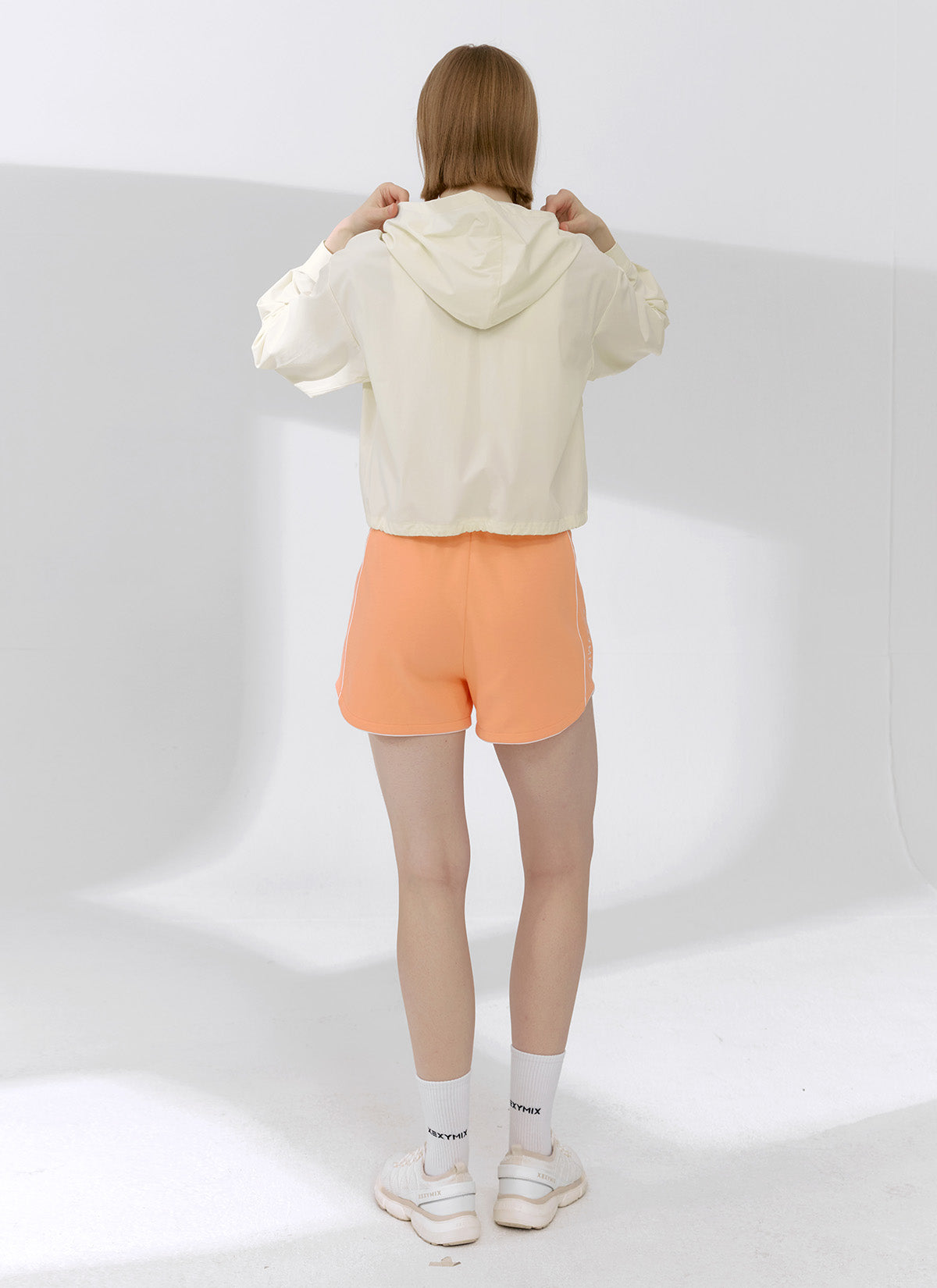 Lightweight Woven Hooded Crop Jacket for Women - Stylish Outerwear for Spring & Fall - Perfect for Casual Outings, Layering & Streetwear Fashion