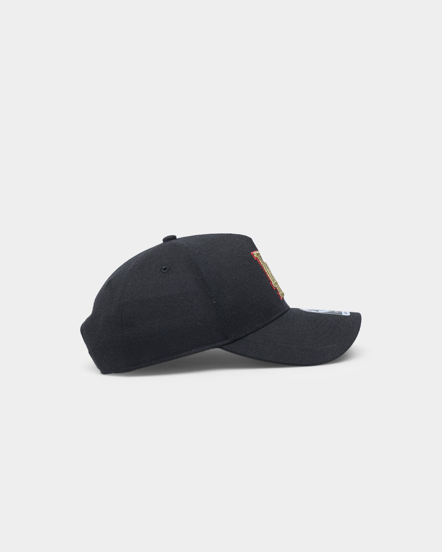 47 Brand Los Angeles Dodgers Replica MVP DT Snapback Hat - Black/Gold/Red Adjustable Baseball Cap for Men & Women - Perfect for Baseball Games, Sports Fans, and Streetwear Fashion