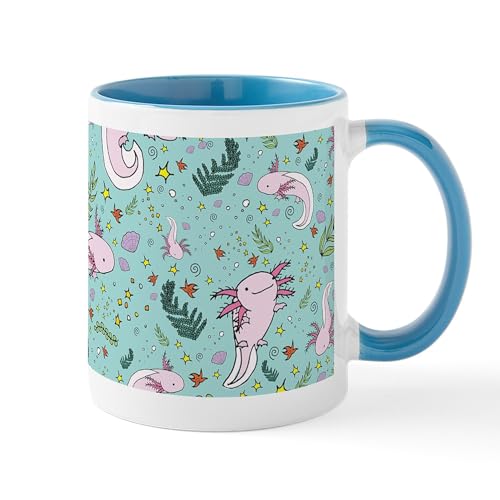 White/Blue Inside - Axolotls Mugs