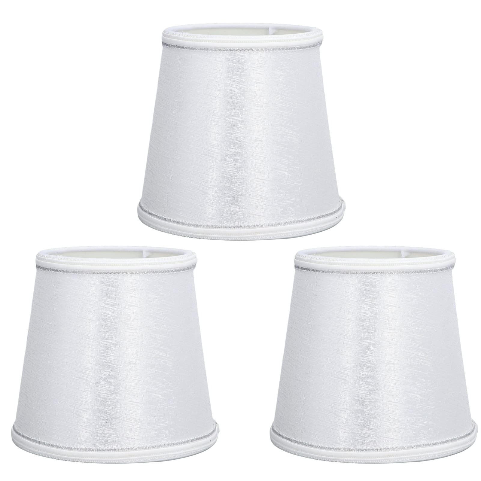 3PCS E14 Fabric Lamp Shade Set - Easy Installation Ceiling & Table Lamp Covers for Bedroom, Living Room - Soft Lighting Decor for Cozy Home Ambience