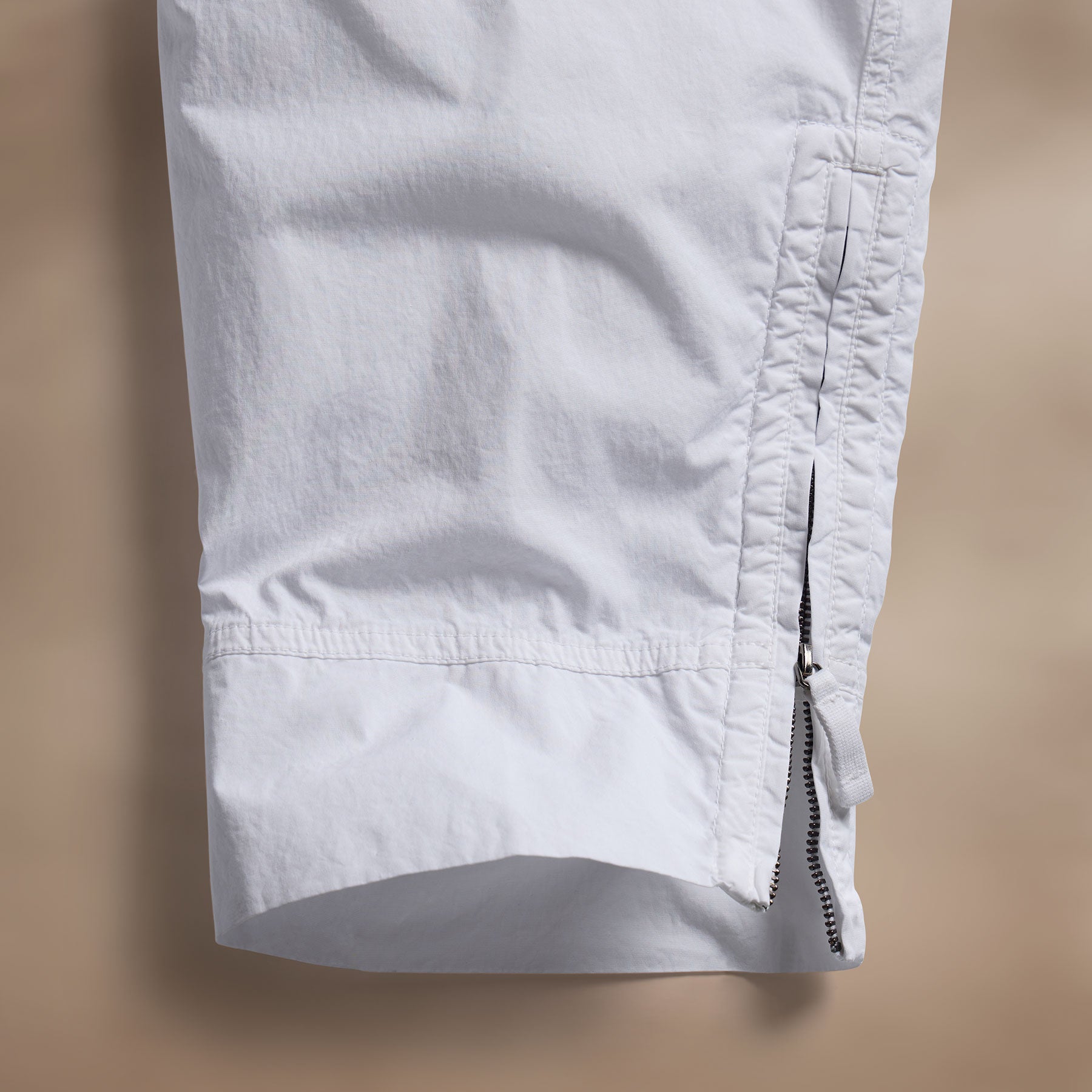 Premium White Parachute Poplin Cargo Pants - Durable & Stylish Outdoor Adventure Pants for Hiking, Camping & Travel