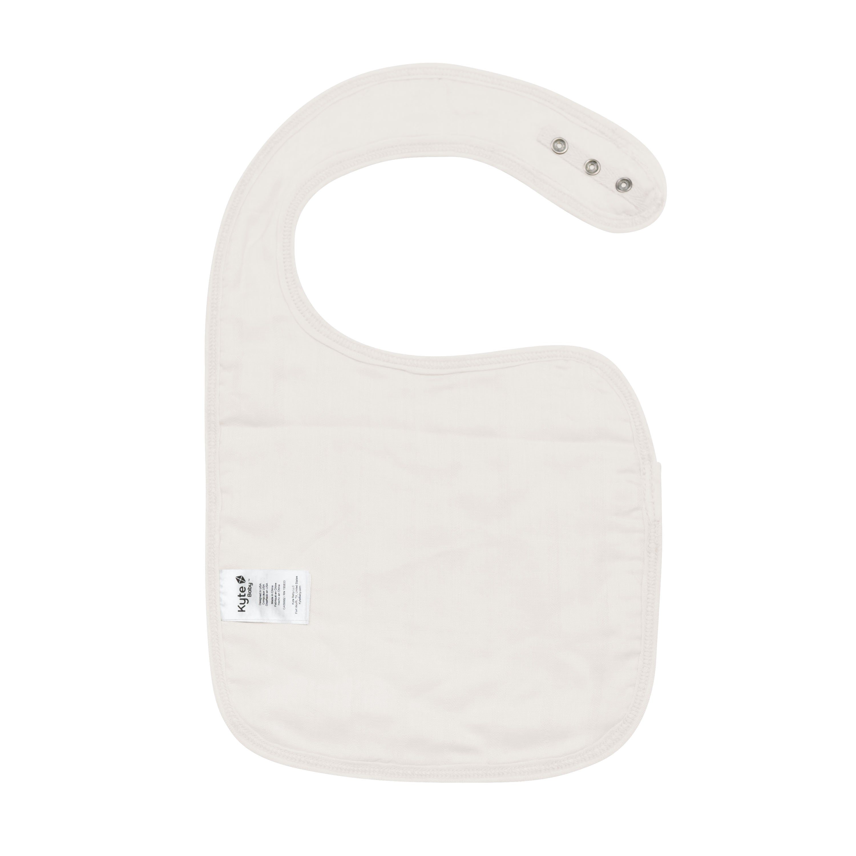 Organic Bamboo Muslin Baby Bib in Oat - Soft, Absorbent & Eco-Friendly Drool Bib for Infants & Toddlers - Perfect for Feeding Time, Teething & Messy Play