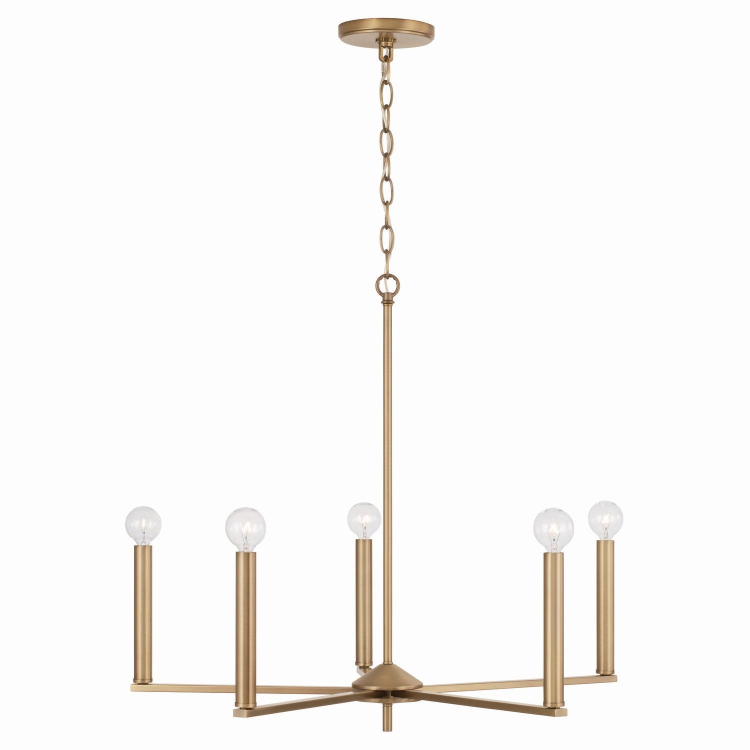 Capital Lighting Five Light Chandelier - Elegant Ceiling Fixture for Dining Room, Bedroom & Living Room Decor | Modern Home Lighting Solution