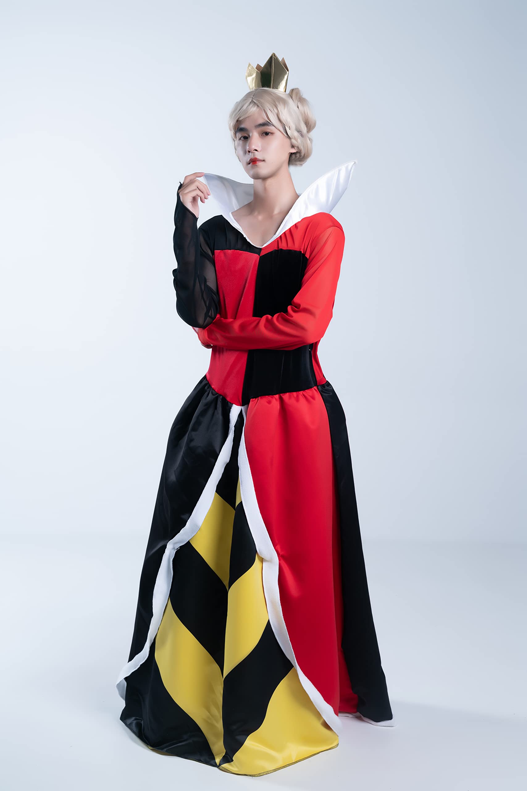 Queen of Hearts Deluxe Adult Costume for Women – Halloween, Cosplay & Themed Party Outfit – Perfect for Costume Parties, Comic Con & Dress-Up Events