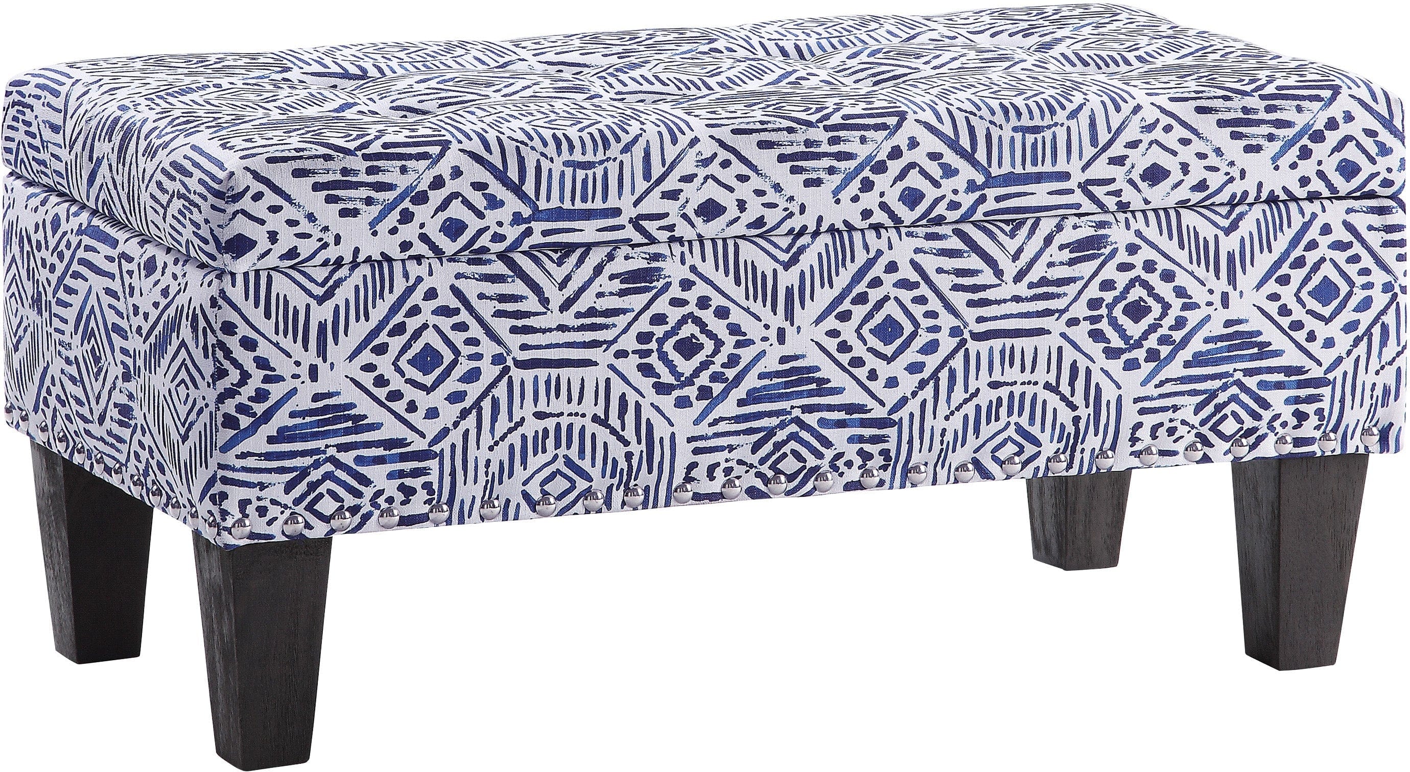 Office Star Clement Storage Bench with Seat [SB568] - Perfect for Entryway, Living Room & Bedroom Organization