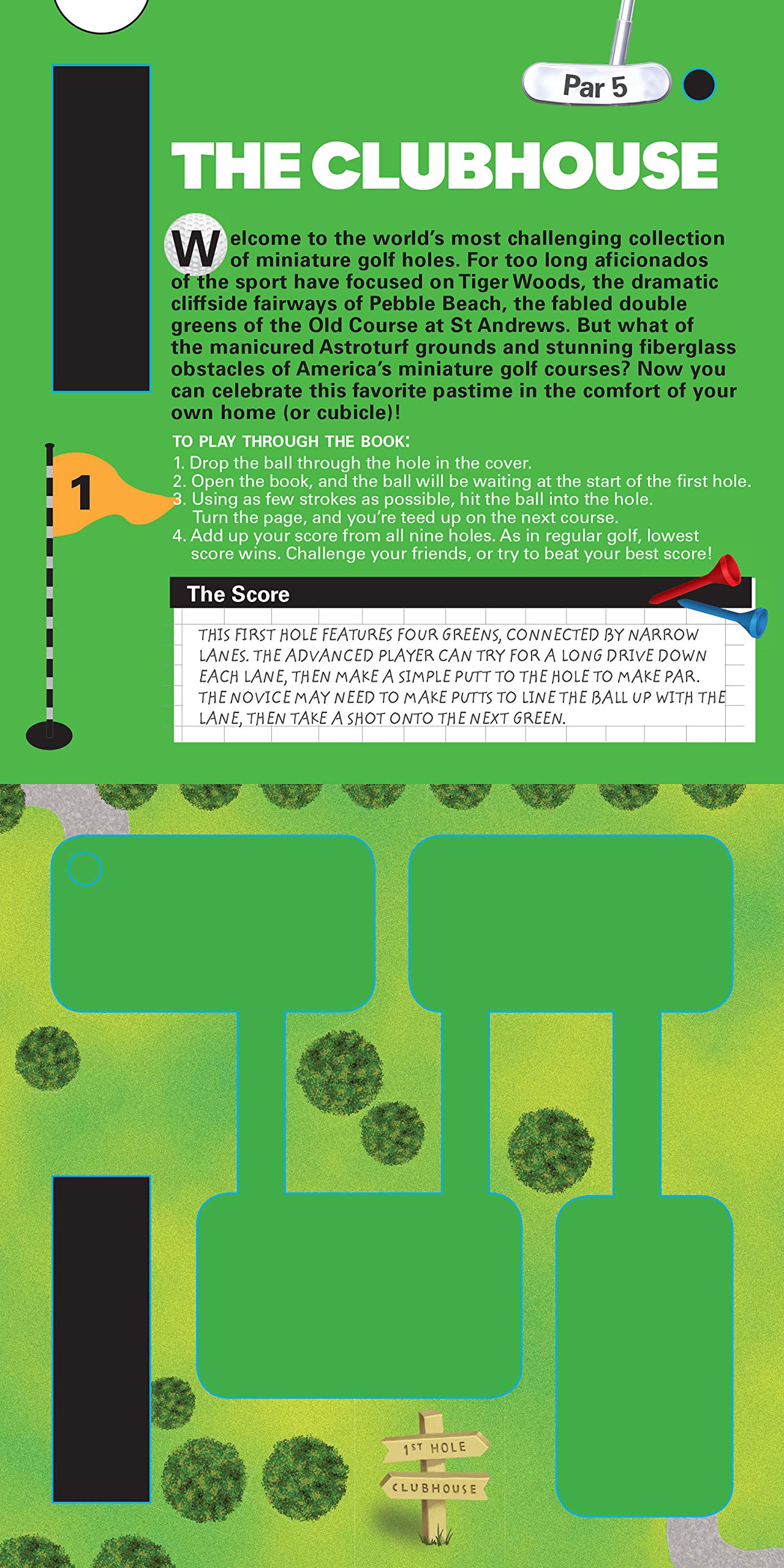 Miniature Golf Book - Fun Guide for Mini Golf Lovers | Perfect for Family Game Nights & Backyard Putting Practice