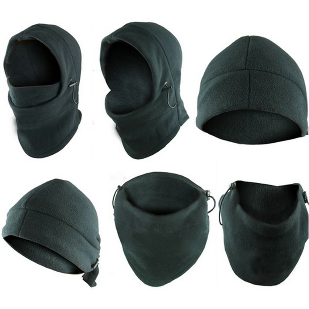 Kids Fleece Balaclava - Black, One Size Fits Most - Warm Winter Face Mask for Outdoor Activities, Skiing, Snowboarding & Cold Weather Protection