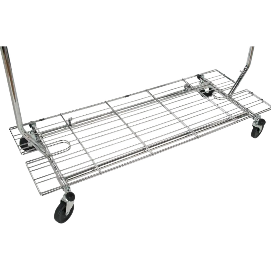 Collapsible Rack Bottom Shelf - Heavy Duty Storage Shelf for Rental Use | Perfect for Warehouse Organization, Retail Displays & Event Equipment Storage