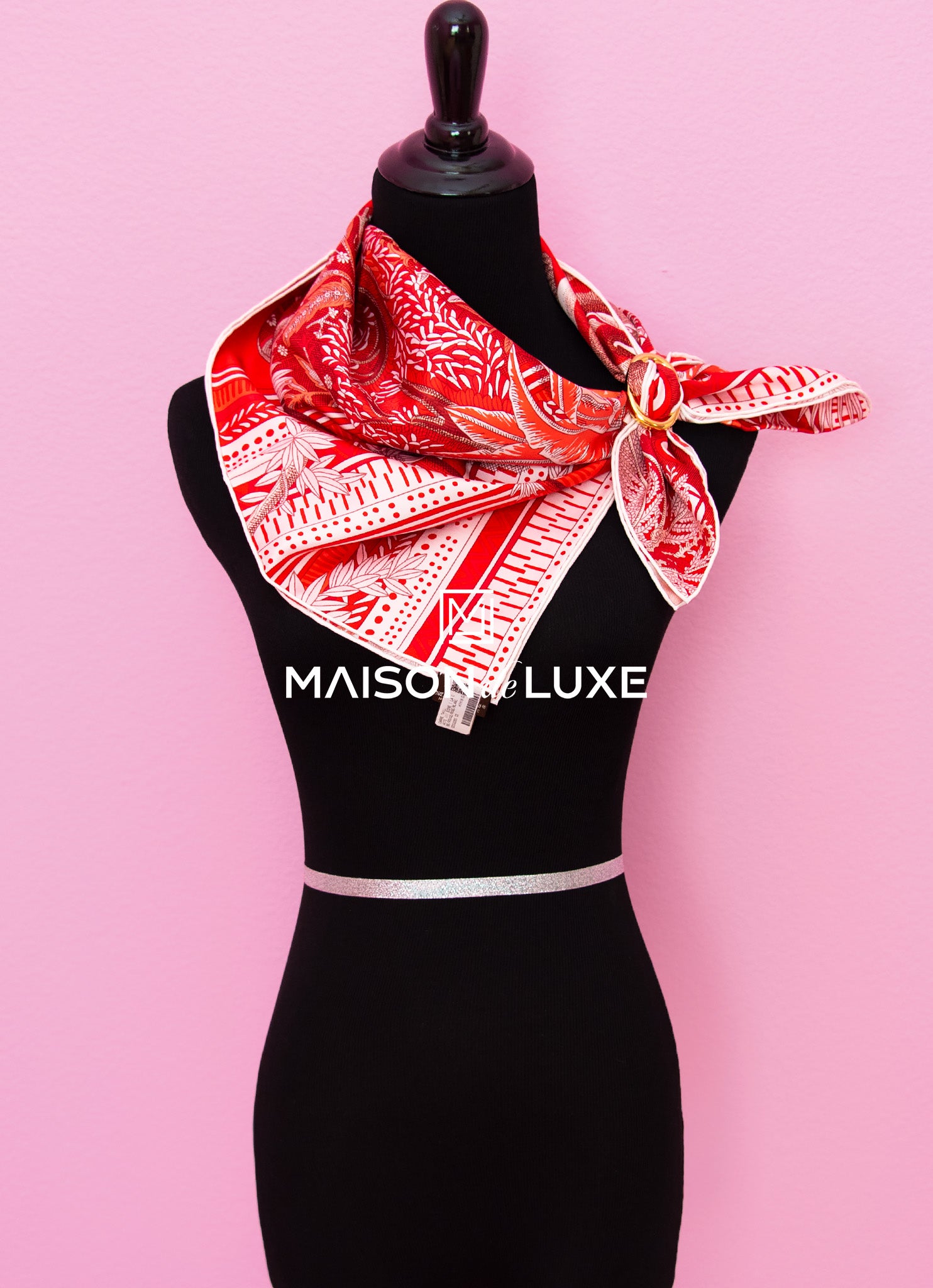 Authentic Hermes Acte III Scene I La Clairiere Rouge Twill Silk Scarf 90cm - Luxury Fashion Accessory for Women, Perfect for Gifts & Special Occasions