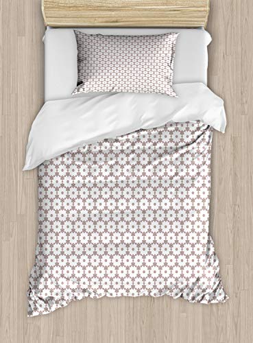 Warm Taupe and White