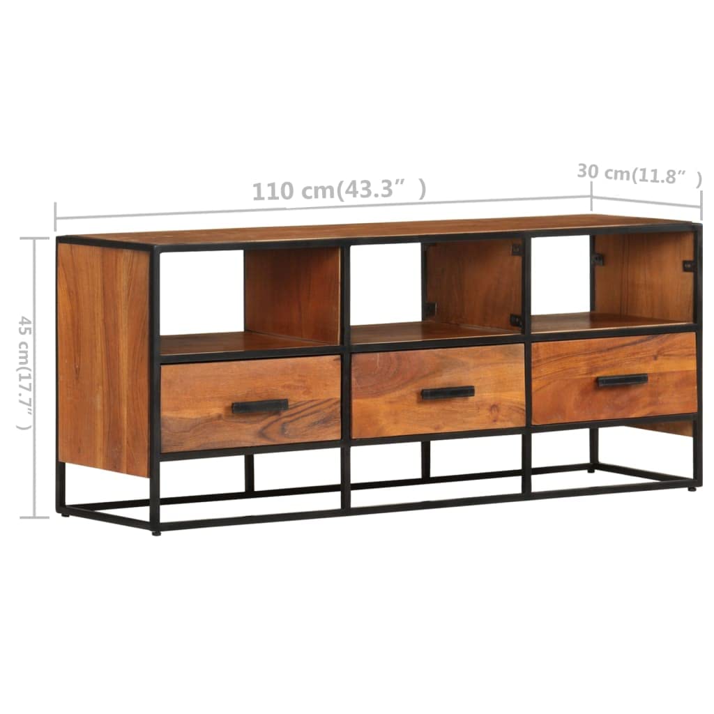 Mid Century TV Stand with Storage - 43.3