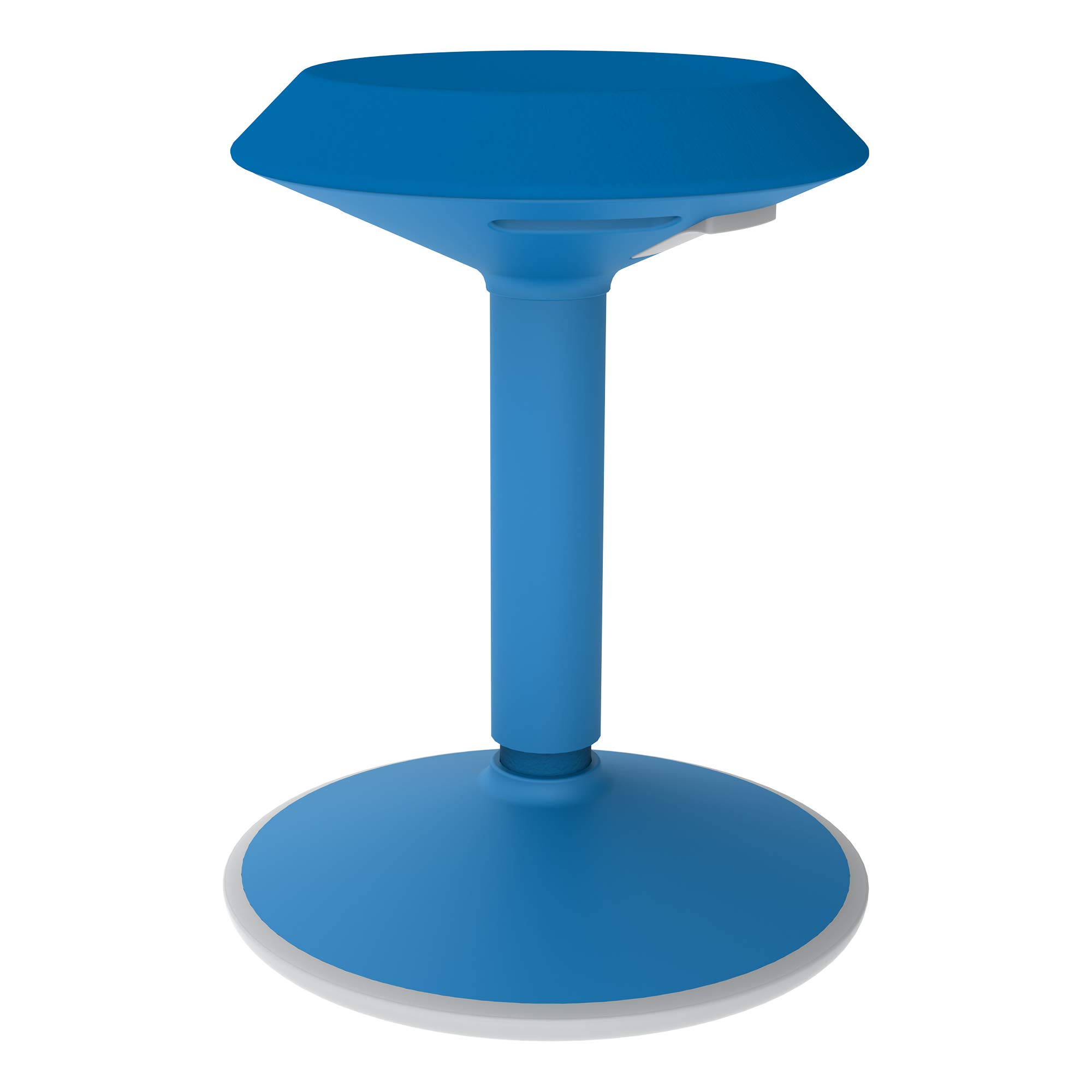 Learniture Adjustable-Height Active Motion Stool with Circular Seat - Ergonmic Flexible Seating for School Classroom, Office or Home Study - Brilliant Blue (LNT-NUS800-BB-SO) - Perfect for ADHD Focus, Wobble Chair for Kids & Adults, Active Sitting Solution for Workstations