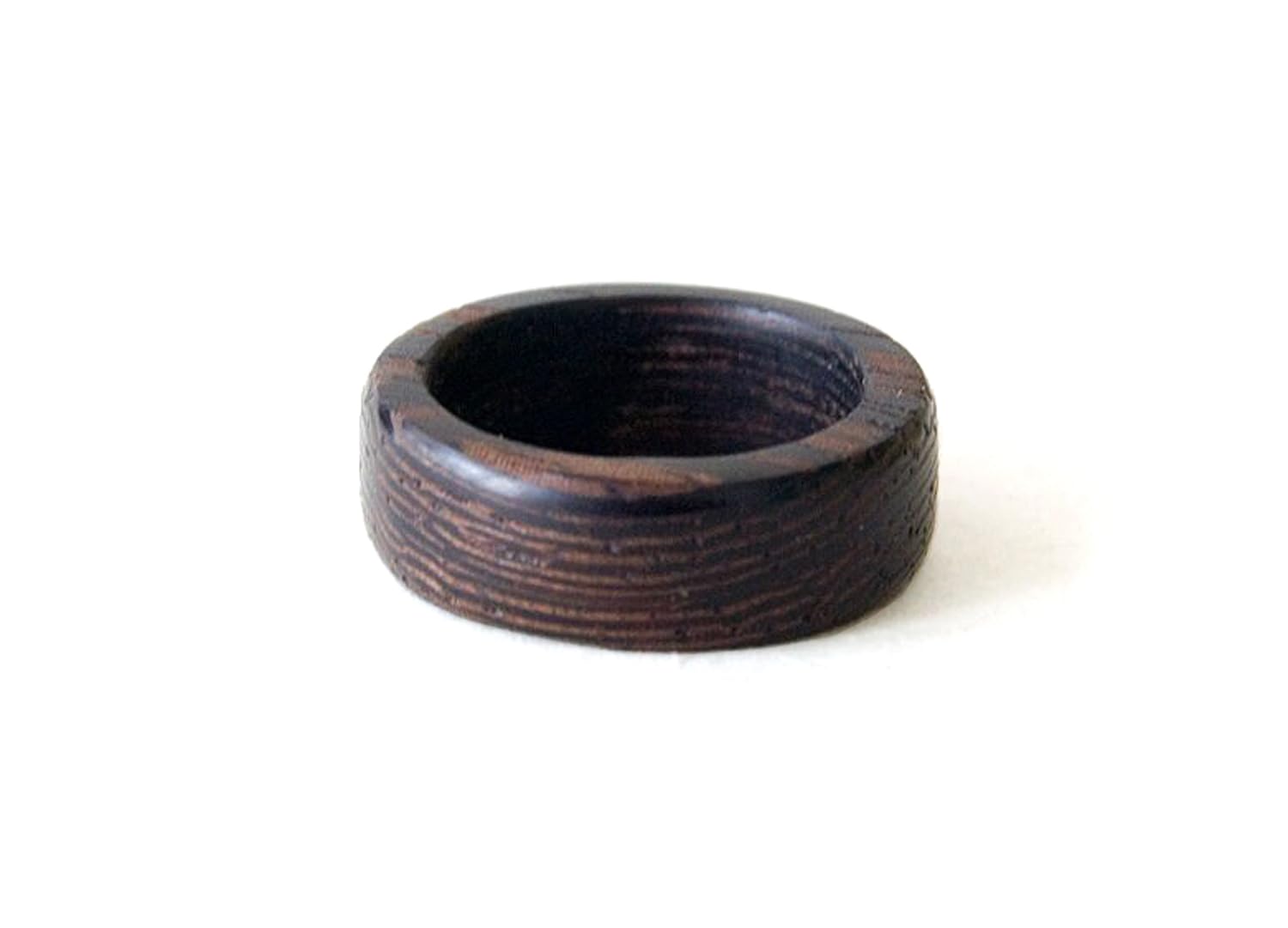 Handcrafted Wenge Wood Ring for Men - Engraved Black Wedding Band, Rustic Engagement & Promise Ring - 5th Anniversary Gift, Date Ring, Self Love Jewelry - Perfect for Weddings, Proposals & Special Occasions