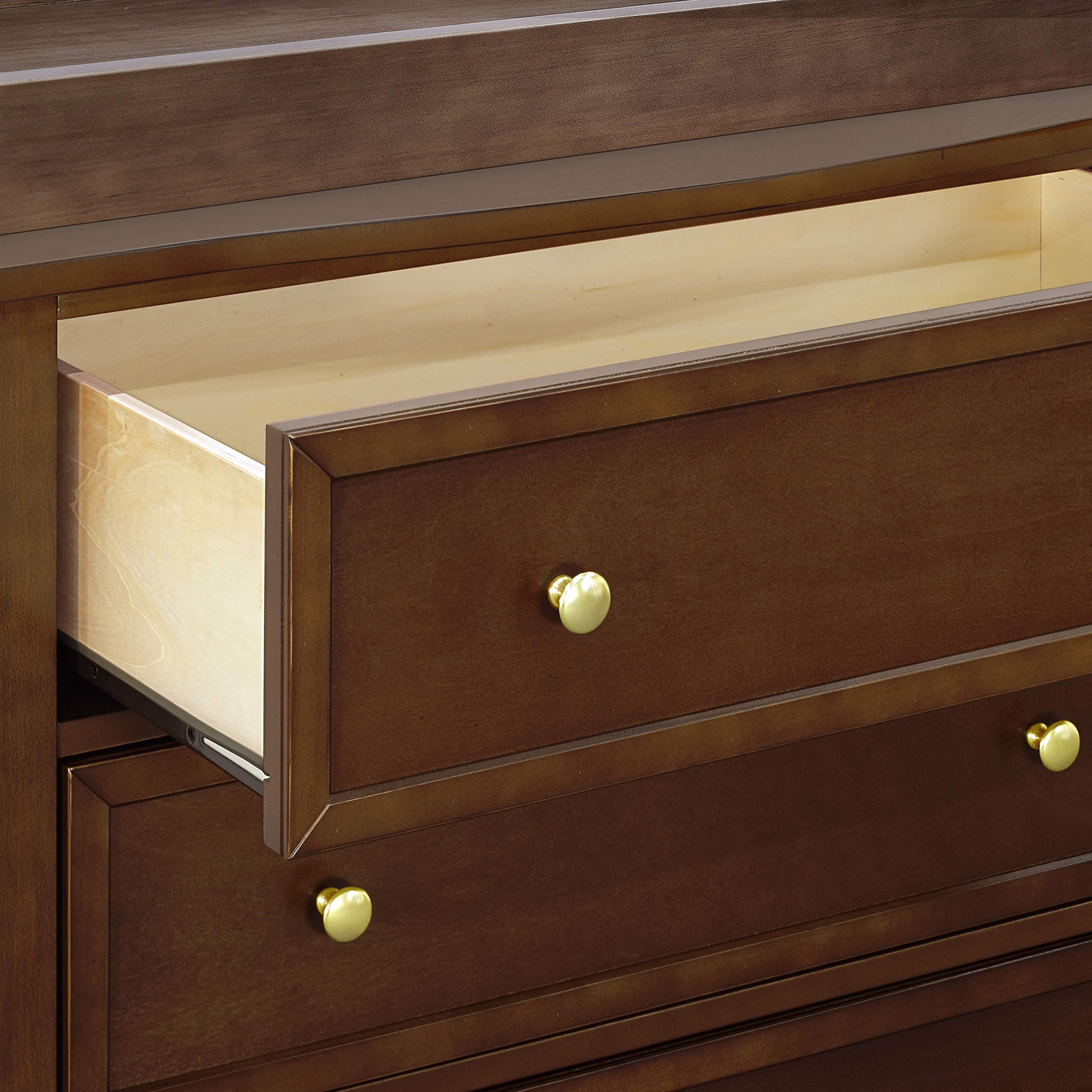 DaVinci Kalani 3-Drawer Espresso Wood Dresser - Modern Nursery & Kids Room Storage Furniture for Bedroom Organization