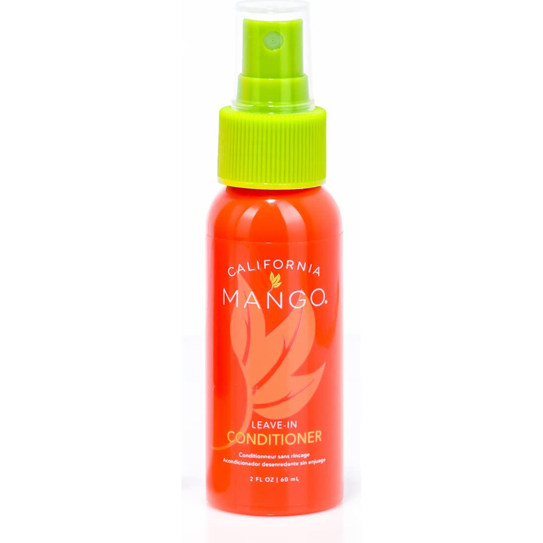 California Mango Leave-In Conditioner for Dry & Damaged Hair - Hydrating Hair Treatment with Natural Oils - Perfect for Curly, Frizzy & Color-Treated Hair - Salon Quality at Home