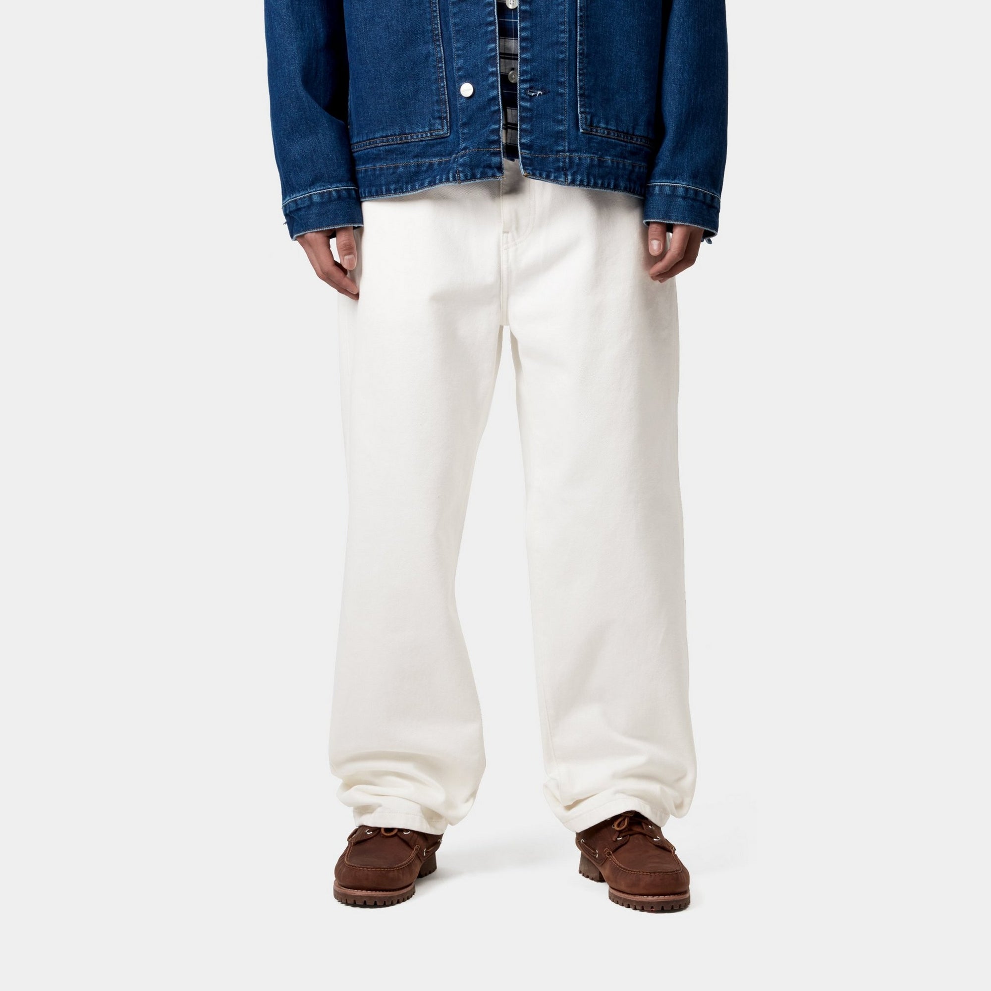 Aaron Premium Men's Dress Pants | Classic White (Rinsed) | Perfect for Office Wear, Business Meetings & Formal Occasions