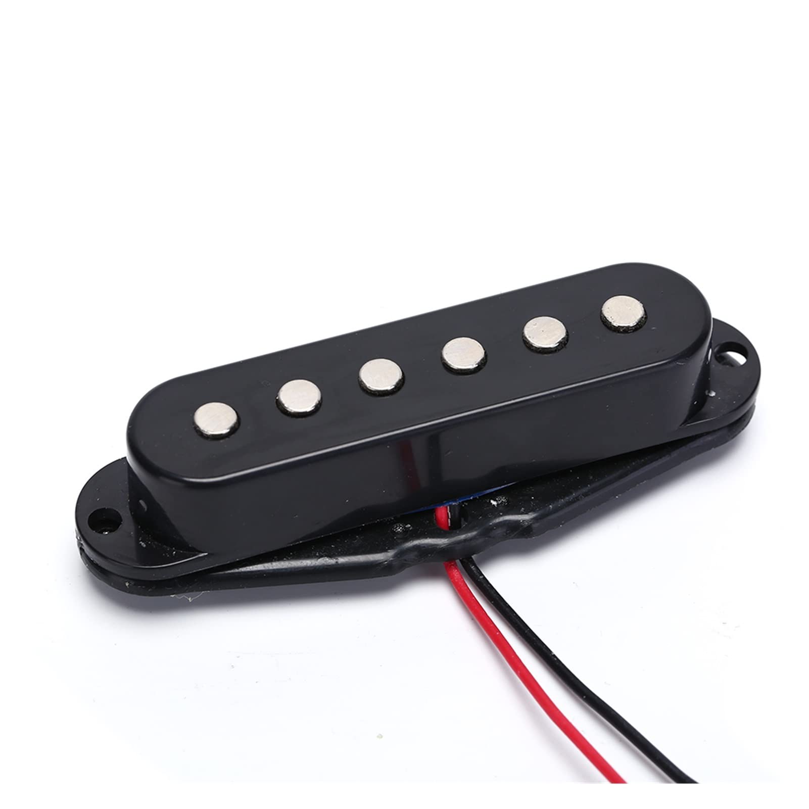 MBBHD Single Coil Pickup for 6-String Electric Guitar - Black - Replacement Guitar Parts for Smooth & Harmonious Sound | Perfect for Rock, Blues & Jazz Performances