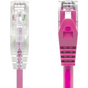 Alogic Pink Ultra Slim Cat6 Ethernet Cable 2m - 28AWG UTP Patch Cord with Gold Plated RJ45 Connectors for Gaming, Home Office & Networking - LSZH Cable for High-Speed Internet & Devices