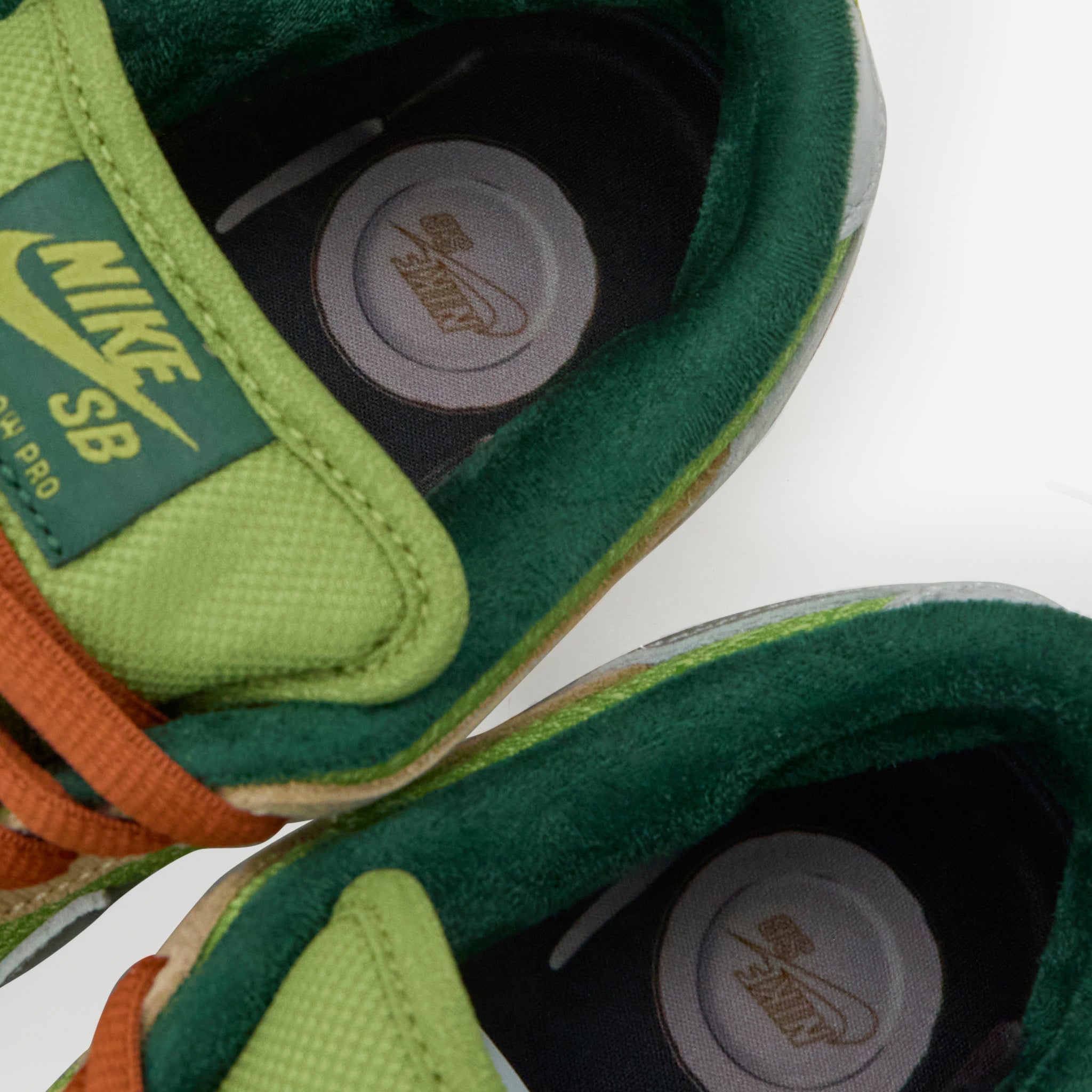 Nike Dunk Low Pro SB Sneakers - Sesame, Metallic Silver & Pear Colorway | Skateboarding, Casual Wear & Street Style Fashion