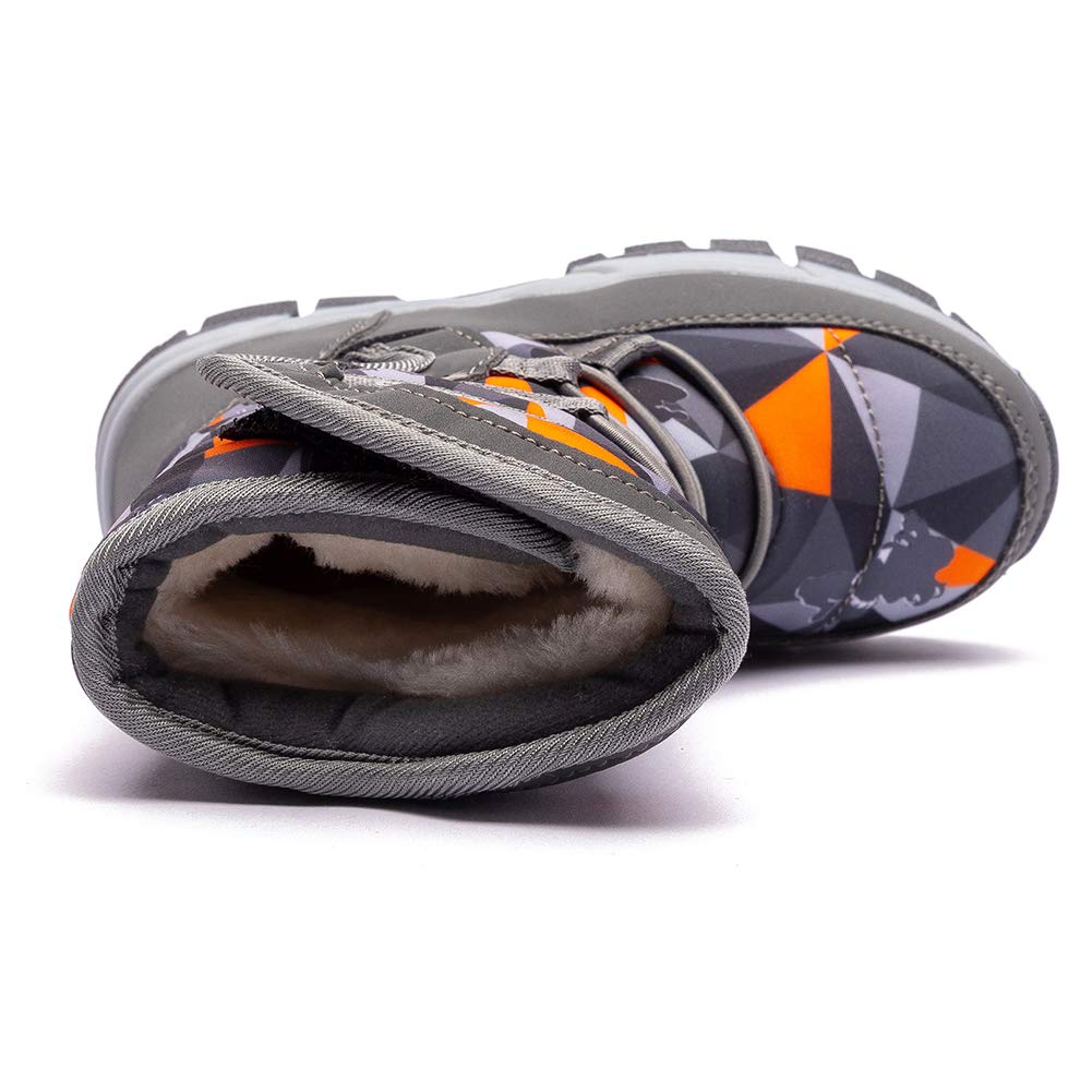 GUBARUN Boys Snow Boots - Waterproof Winter Boots for Kids with Slip-Resistant Sole | Cold Weather Shoes for Toddler, Little Kid & Big Kid | Ideal for Snow Play, Hiking & Outdoor Winter Activities