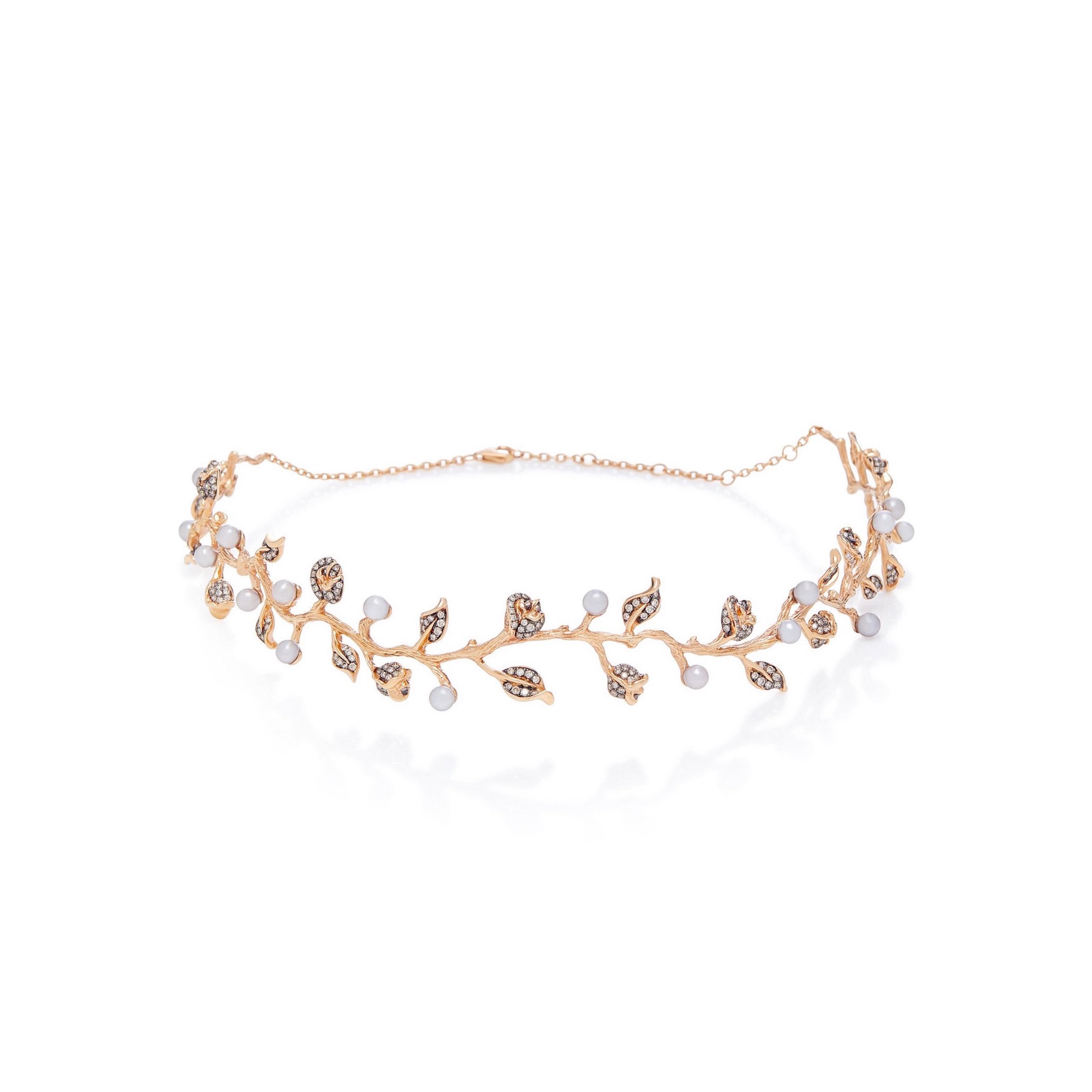 Elegant Thistle Choker Necklace for Women - Boho Floral Statement Jewelry for Parties, Weddings & Everyday Wear