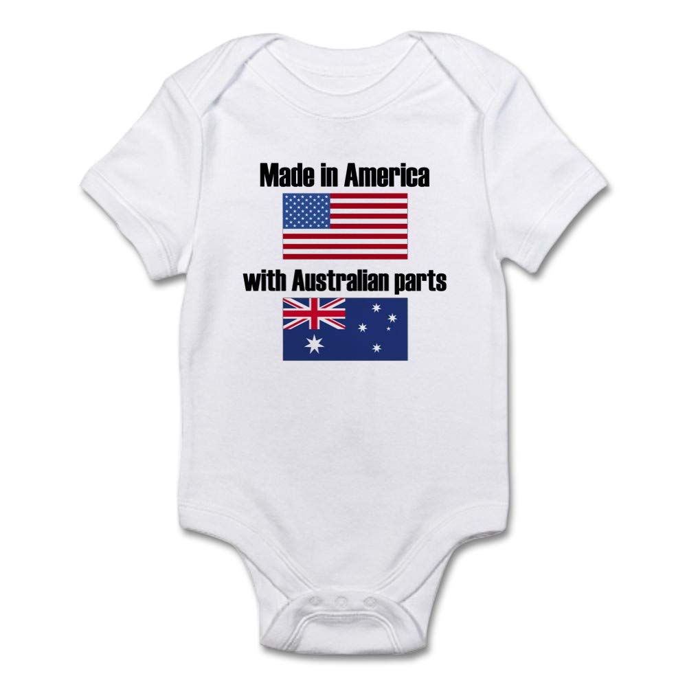 American Made Baby Bodysuit with Australian Design - Soft & Comfortable for Newborns & Infants - Perfect for Everyday Wear, Photo Shoots & Gifts