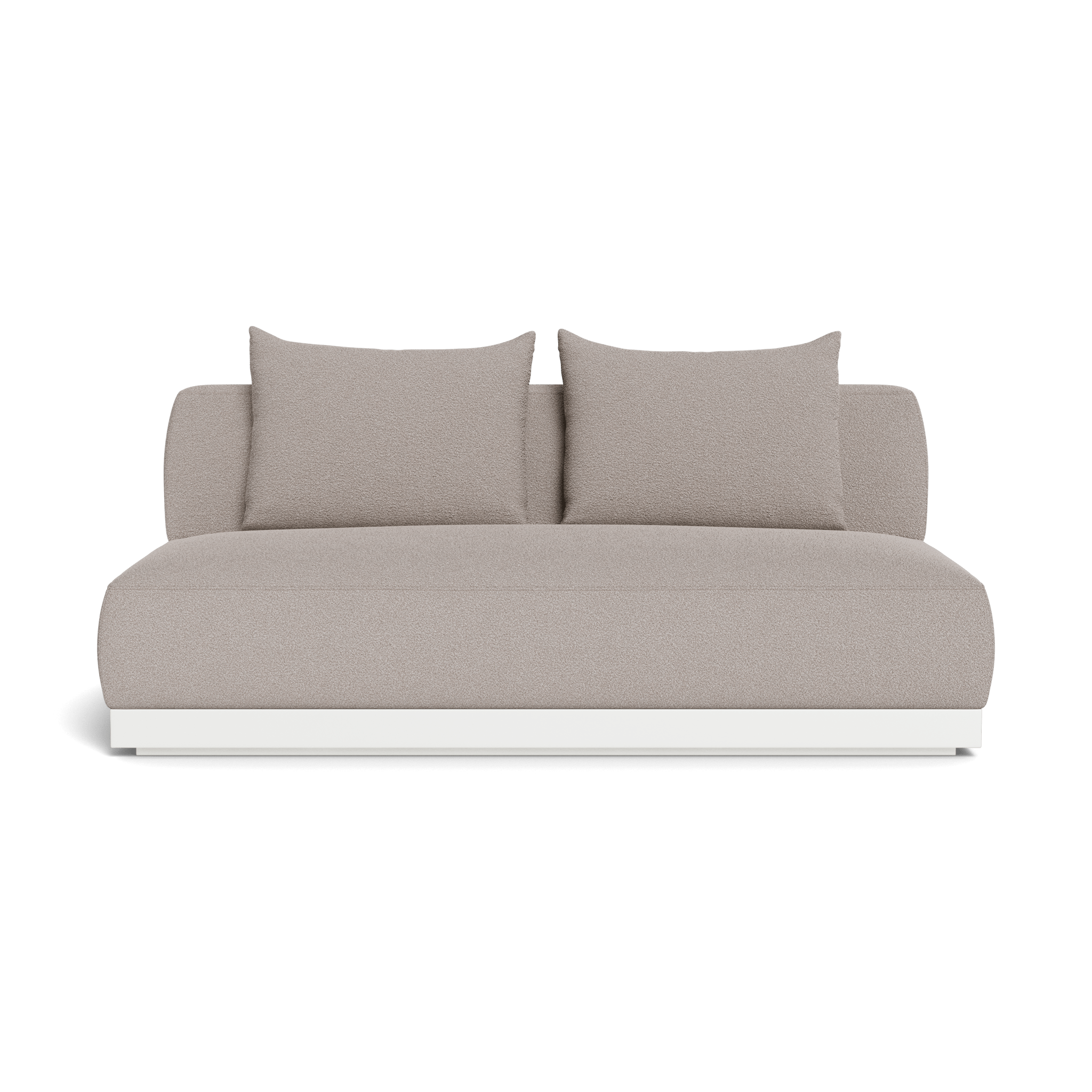 Amalfi 2-Seat Armless Sofa - Modern Loveseat for Small Spaces, Living Room, Apartment & Office - Comfortable Compact Couch for Relaxing & Entertaining