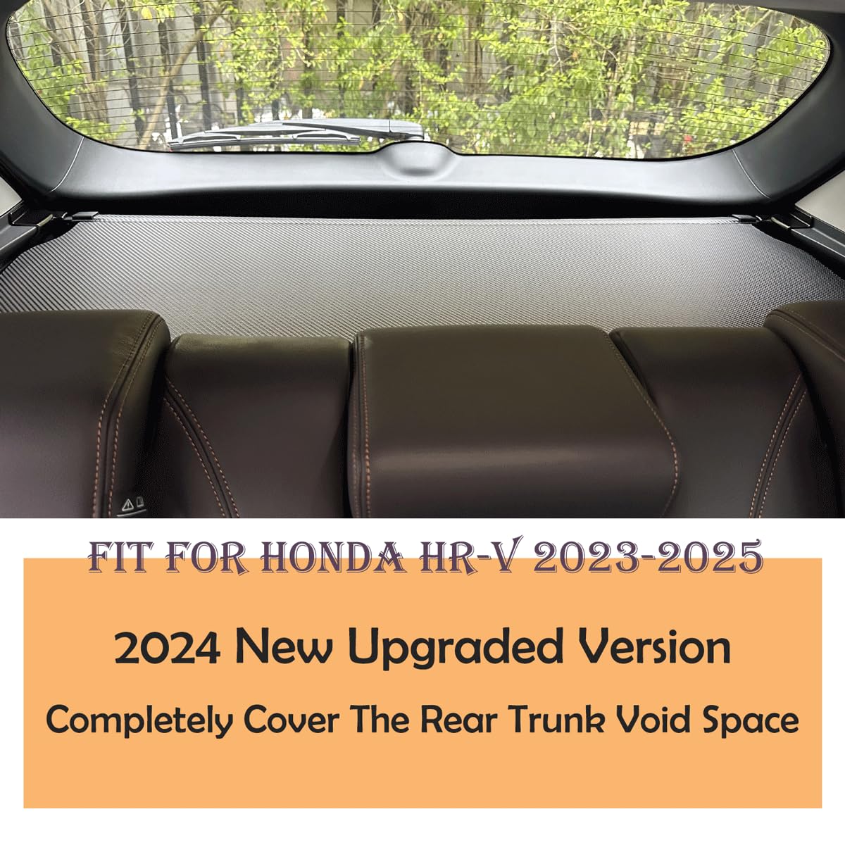 2023-2025 Honda HRV Cargo Cover - No Gap Trunk Security Cover, Retractable Shade & Privacy Screen for Rear Storage Protection | Perfect for Travel, Camping & Daily Commute