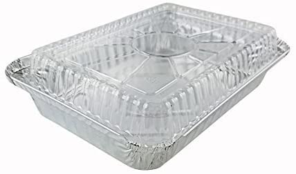 9 x 13 Inch Half Size Disposable Aluminum Pans with Dome Lids - 250 Pack | Keep Food Fresh Longer | Eco-Friendly & Durable Baking Pans for Meal Prep, Catering, Parties & Leftovers Storage