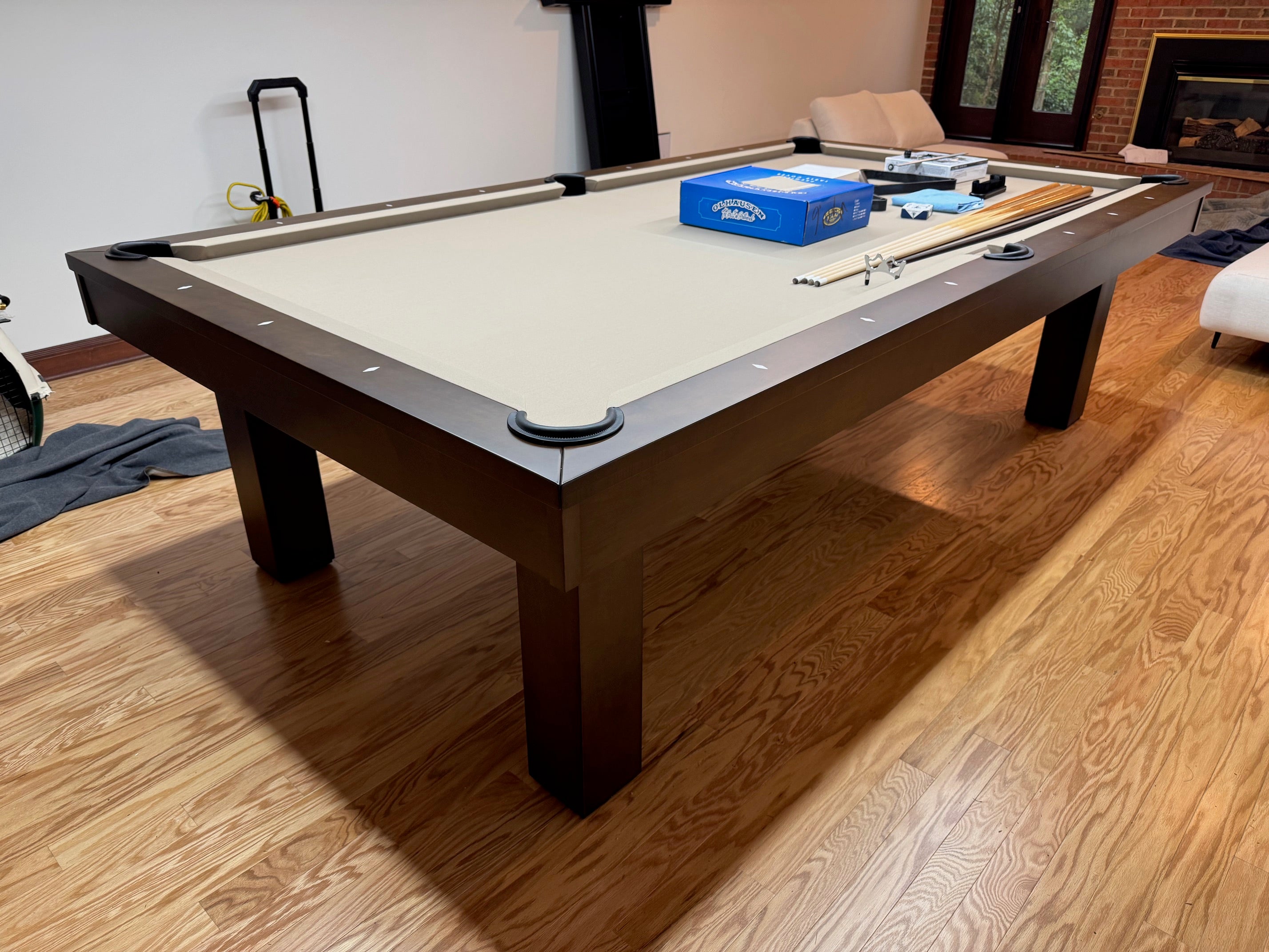 Olhausen West End Pool Table - Professional 8-Foot Billiard Table for Home & Game Rooms | Perfect for Family Fun & Entertainment