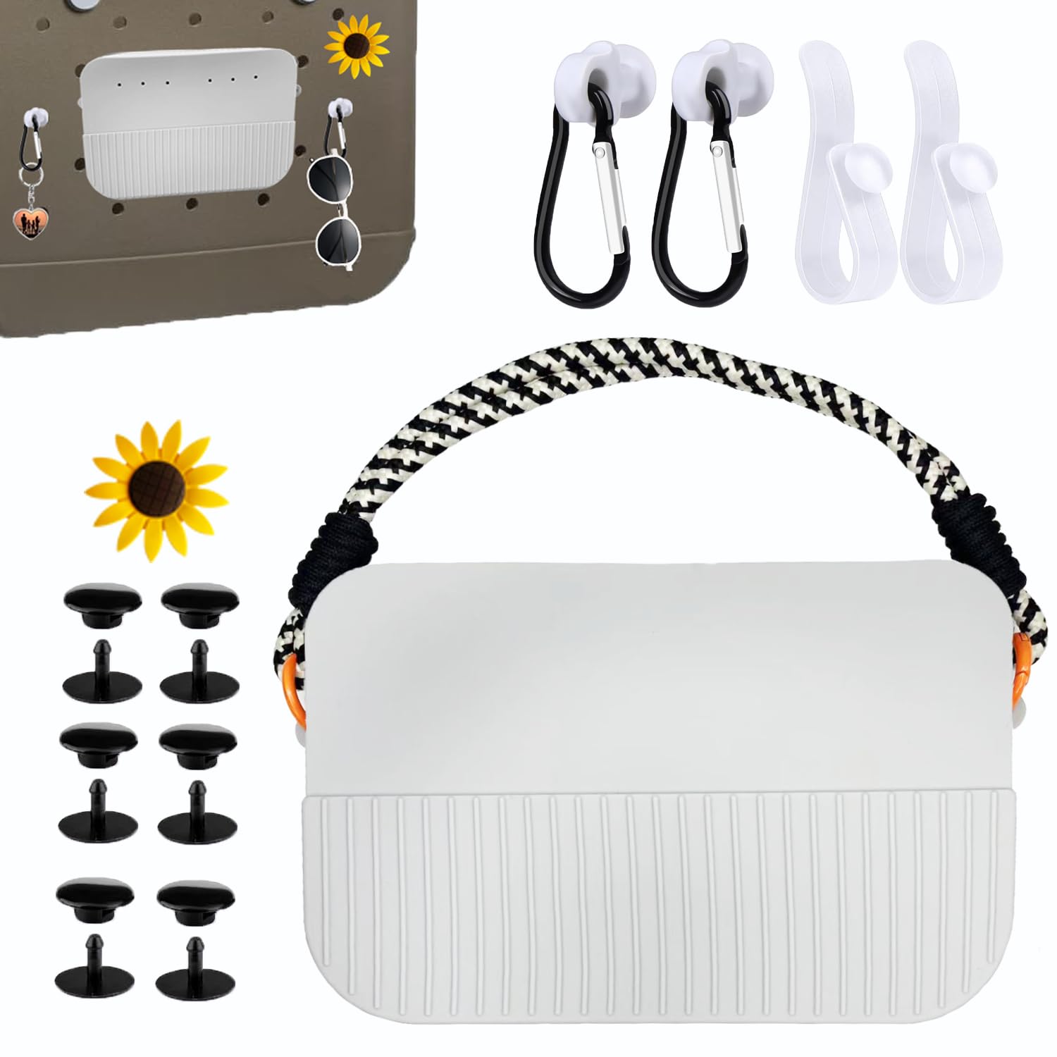 DreamCatching Bogg Bag Accessories Set - Phone Holder, Silicone Insert Wallet Charm & Waterproof Handbag Organizer | Perfect for Beach, Pool & Outdoor Adventures