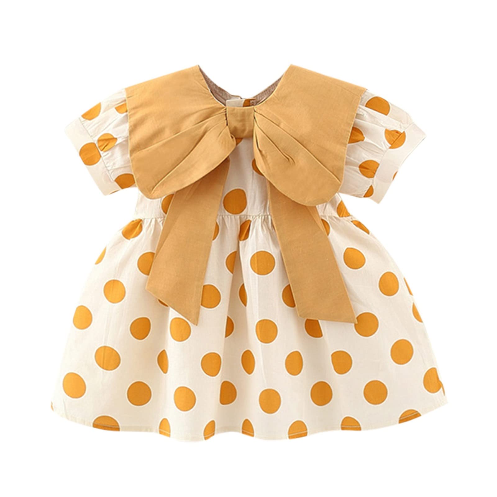Floral Puff Sleeve A-Line Sundress for Girls - Flowy Ruffle Summer Dress with Princess Swing Style | Perfect for Casual Wear, Beach Parties, and Special Occasions