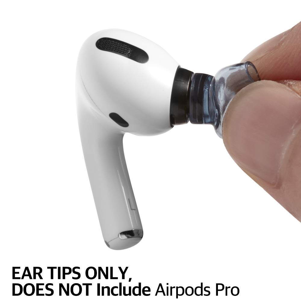 Premium AZLA SednaEarfit XELASTEC AirPods Pro Tips (1st/2nd Gen) - 2 Pairs Size L - for Gym & Travel