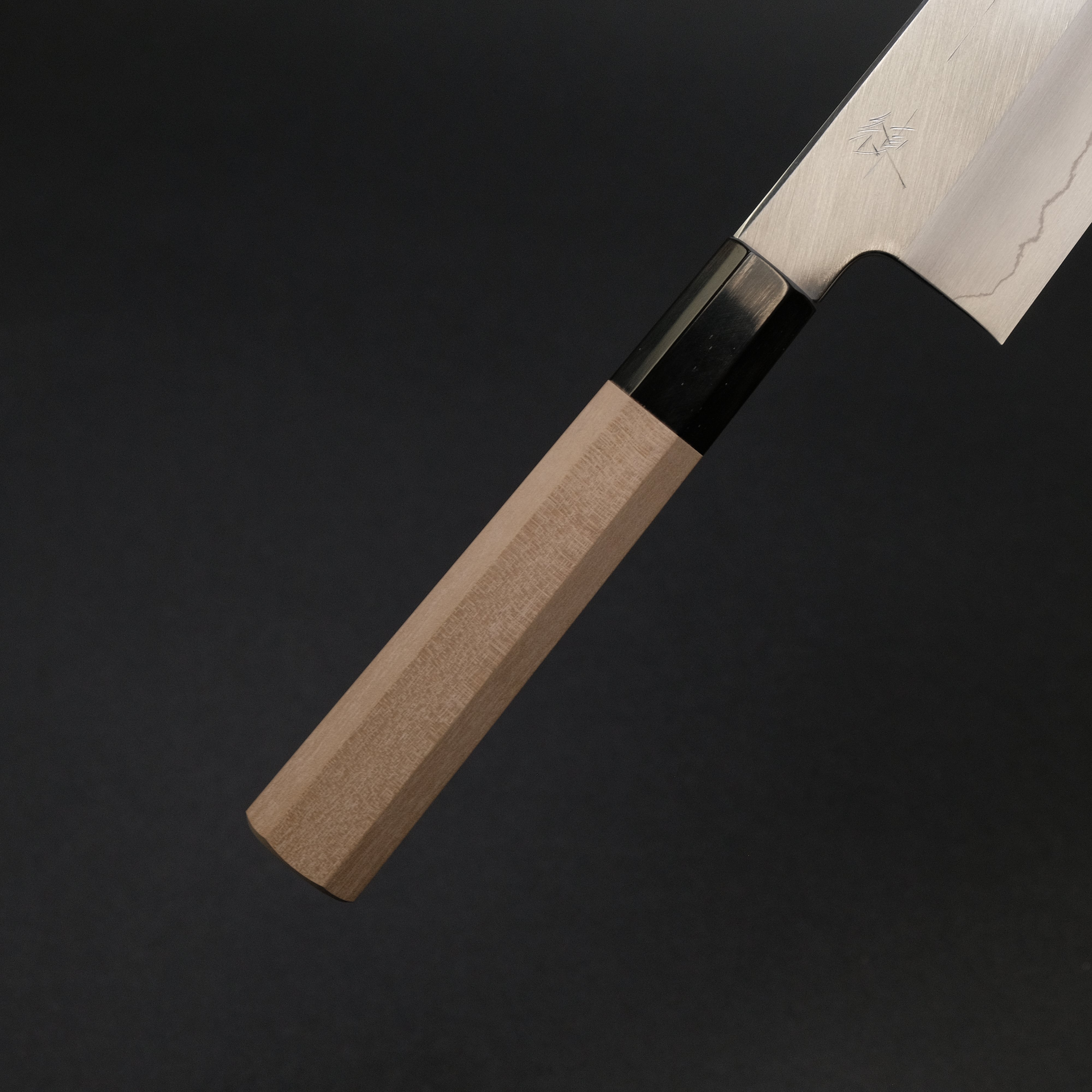 Hitohira Kikuchiyo Ren Silver #3 Gyuto 210mm Japanese Chef Knife with Ho Wood Handle - Professional Kitchen Tool for Slicing, Dicing & Meat Cutting