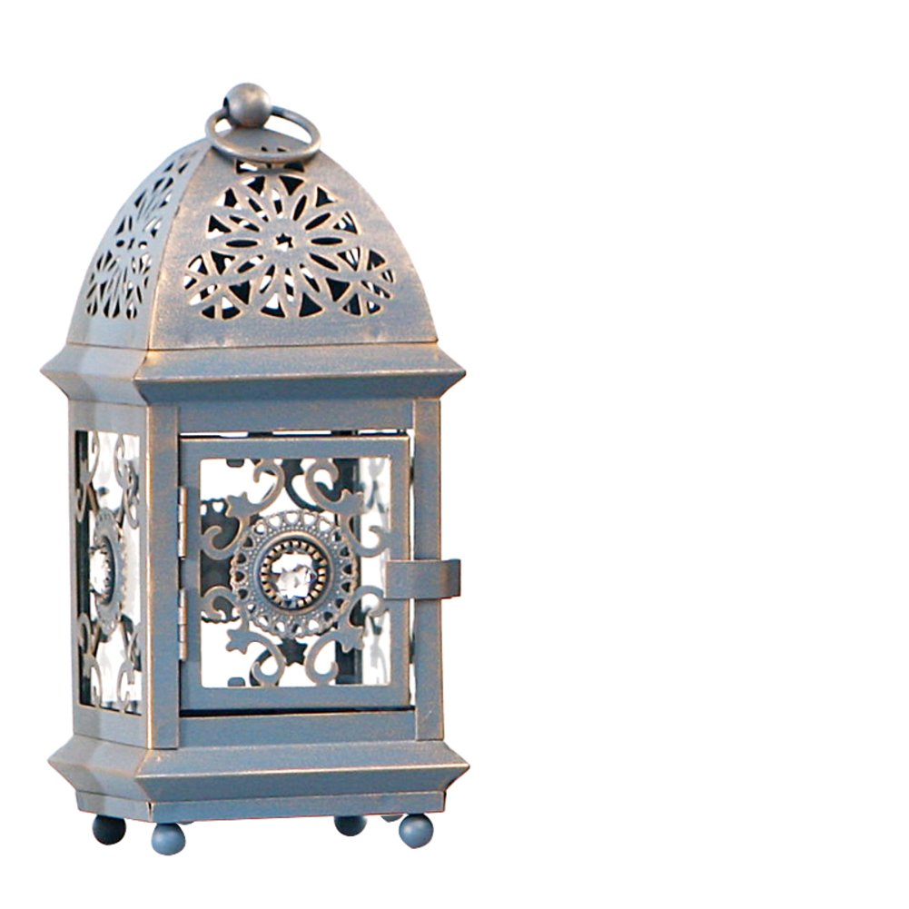 Vintage European Style Iron Glass Lantern Candlestick Holder - Rustic Home Decor for Wedding, Party, Birthday & Outdoor Windproof Candle Holder - Perfect for Garden, Patio, and Table Centerpiece Decorations