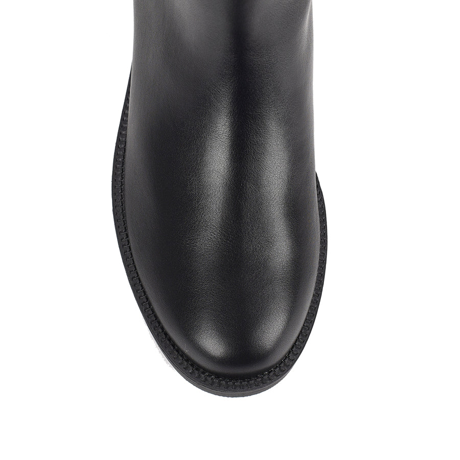 Garfield Wide Calf Tall Boots for Women - Comfortable Black Knee High Boots for Wide Calves | Perfect for Work, Winter & Casual Outfits
