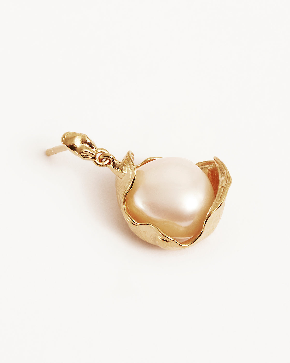 18K Gold Vermeil Pearl Drop Earrings - Elegant Dangle Earrings for Women, Perfect for Weddings, Parties & Special Occasions