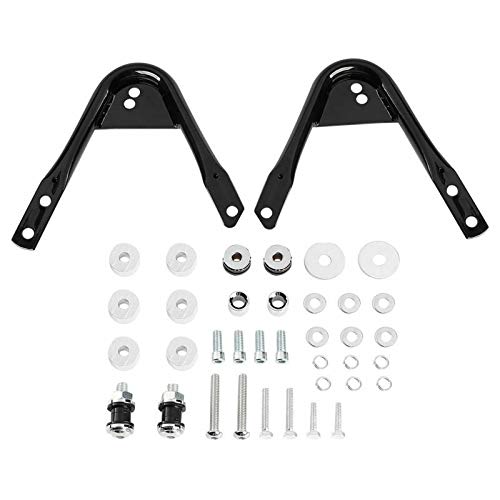 Green-L Black Two Up Luggage Rack & Docking Hardware Kit for Harley Touring 1997-2008 | Motorcycle Storage Solution for Long Rides & Road Trips