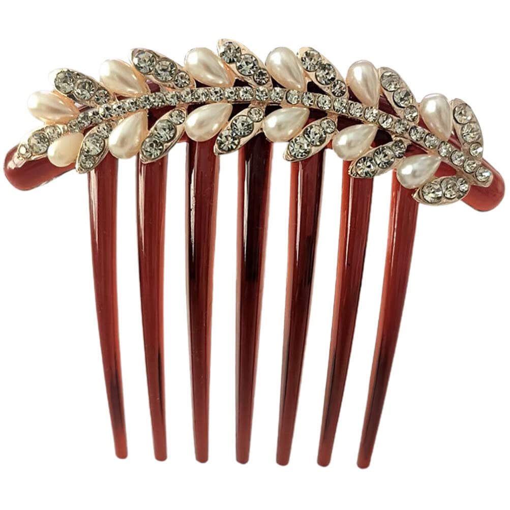 Beaupretty Elegant Crystal Pearl Hair Clips for Women - Handmade Wedding Bridal Hair Accessories, Fine Hair Pins, Bow Hair Clips, Bun & Bangs Styling - Perfect for Weddings, Prom, Parties & Special Occasions
