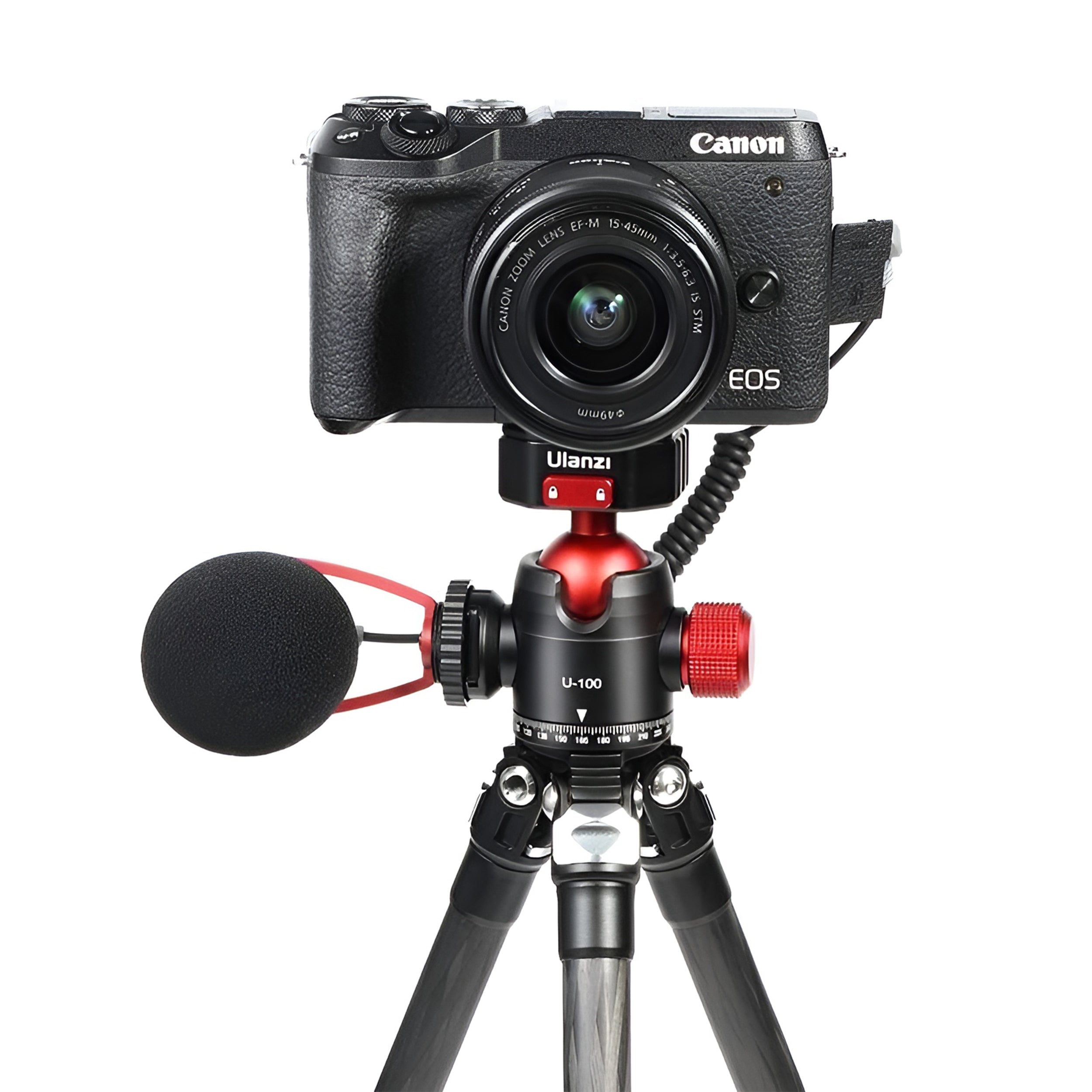 ULANZI U 100 Claw Quick Release Ball Head 2305 - Lightweight Camera Tripod Mount with 360° Rotation for DSLR, Mirrorless, and Action Cameras - Perfect for Vlogging, Photography, and Outdoor Adventures
