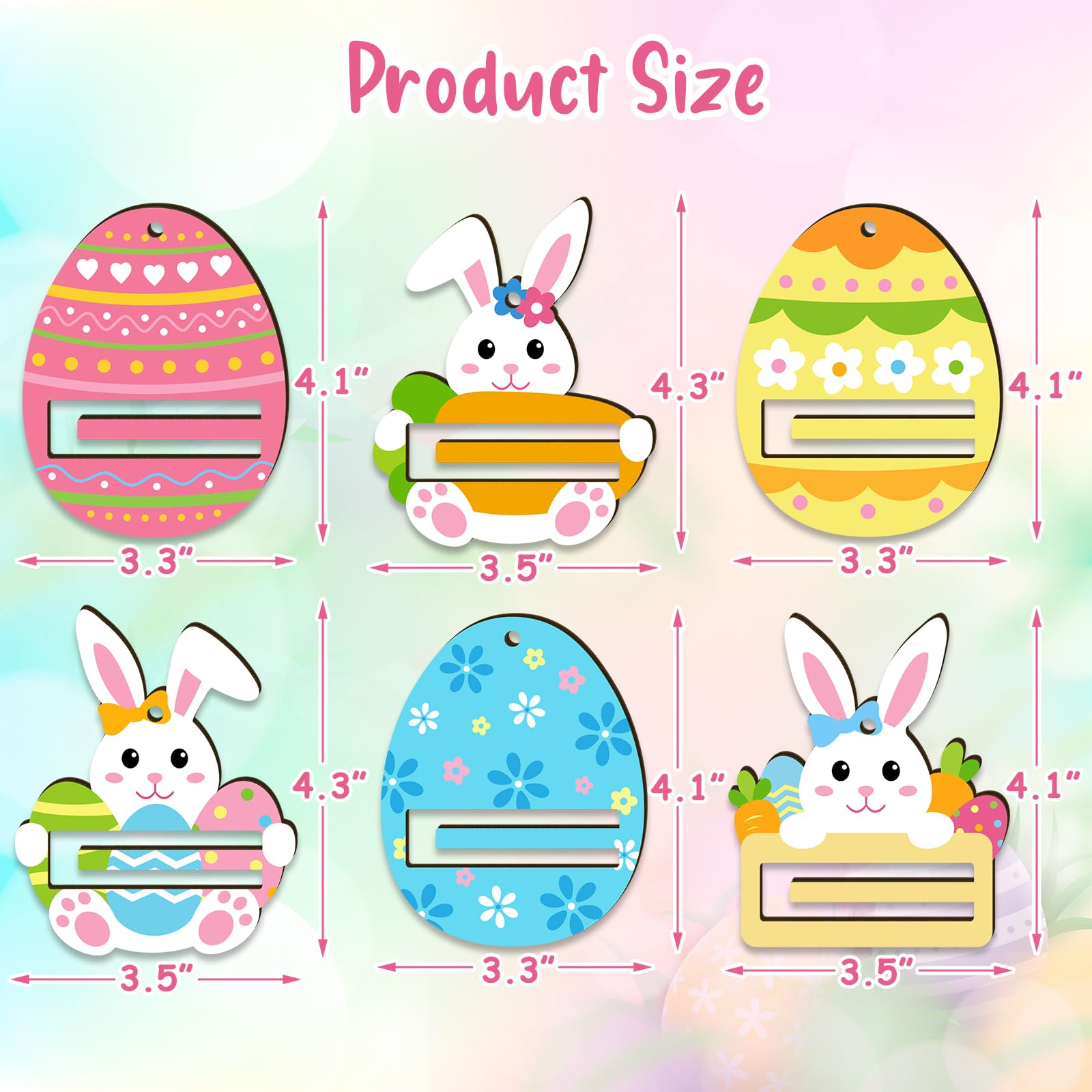 6 Pack Easter Money Holder Cards - Bunny & Egg Themed Gift Card Holders for Easter Baskets, Party Favors & Holiday Decorations - Perfect for Easter Gifts, Money Gifts & Festive Decor Ideas