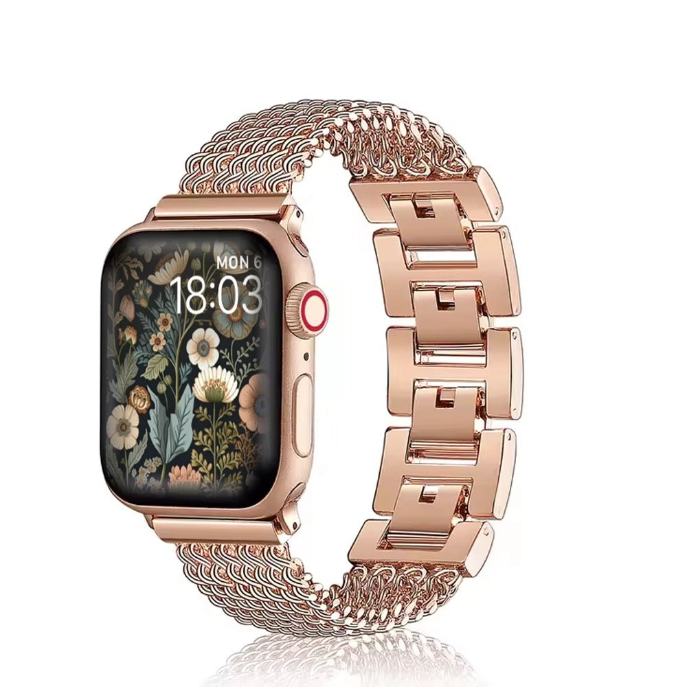 ElysiumHalo Apple Watch Band for Women - Stylish Replacement Strap Compatible with Apple Watch Series 9/8/7/6/5/4/SE - Perfect for Workouts, Office Wear & Everyday Fashion Accessory