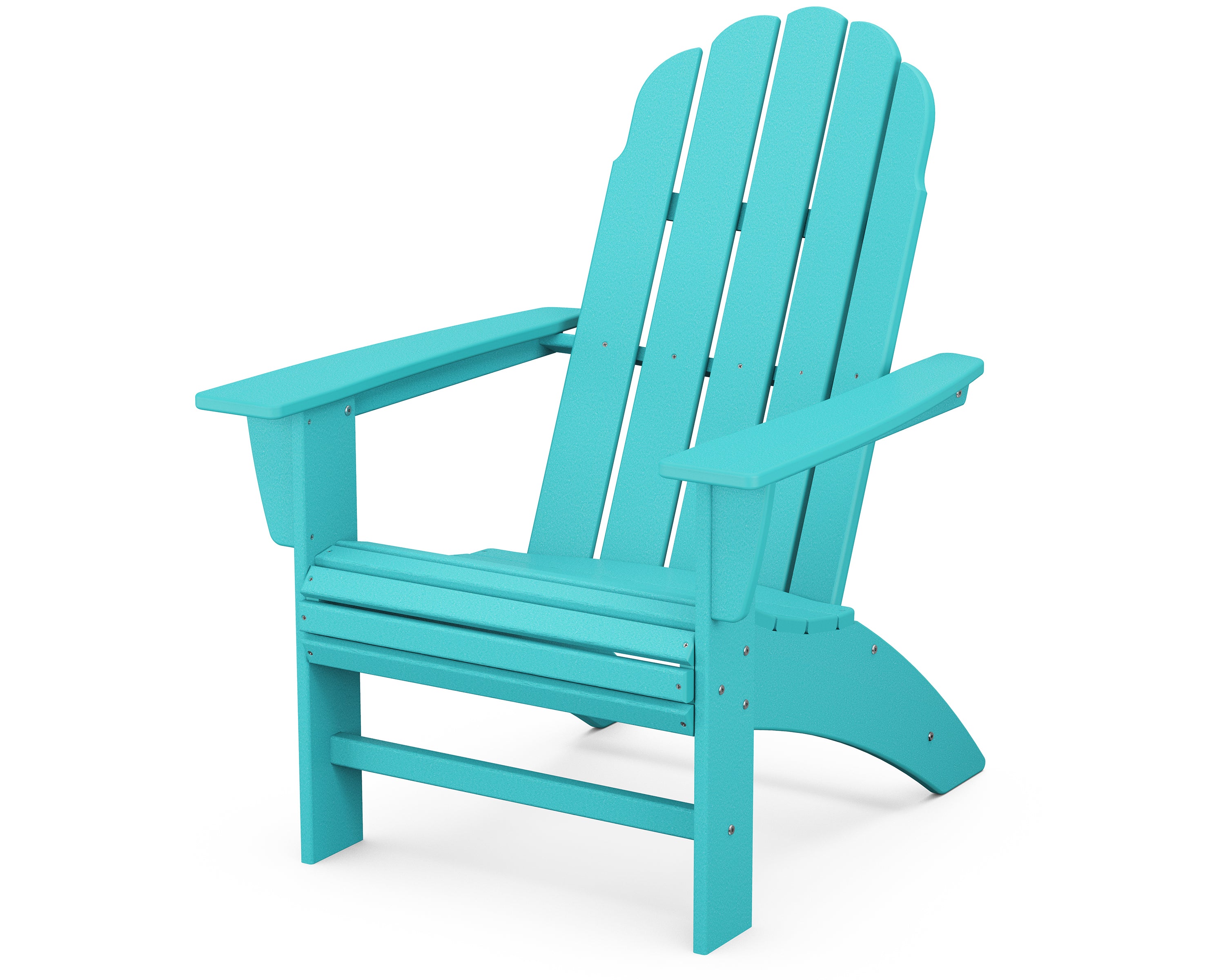 POLYWOOD Vineyard Curveback Adirondack Chair - Durable Outdoor Furniture for Patio, Poolside & Garden - Weather-Resistant Recycled Plastic Material - Perfect for Backyard Relaxation & Entertaining