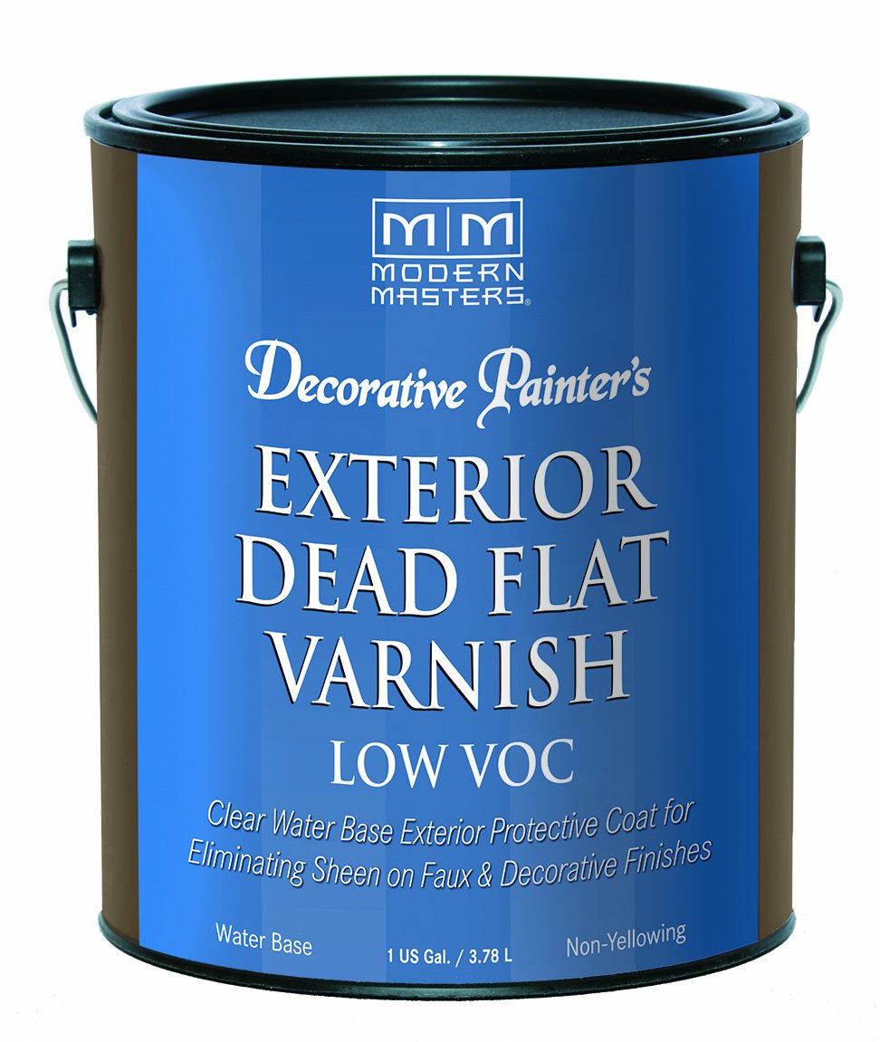 Modern Masters DP401 1 Gallon Clear Dead Flat Acrylic Varnish for Decorative Painting - Ideal for Furniture, Cabinets, and DIY Home Decor Projects