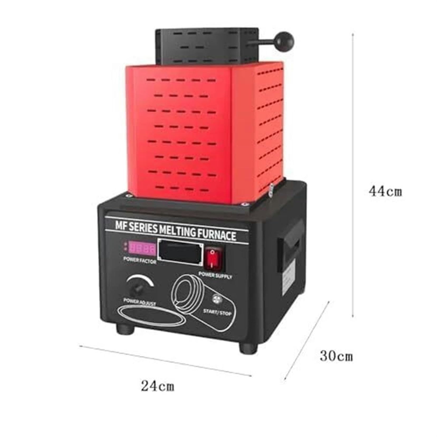 1600℃/2912℉ Electric Gold Melting Furnace Kit with Digital Display & Graphite Crucible - Fast 3-5 Minute Melting for 3KG Metals - Perfect for Jewelry Making, Metal Casting, and DIY Precious Metal Projects