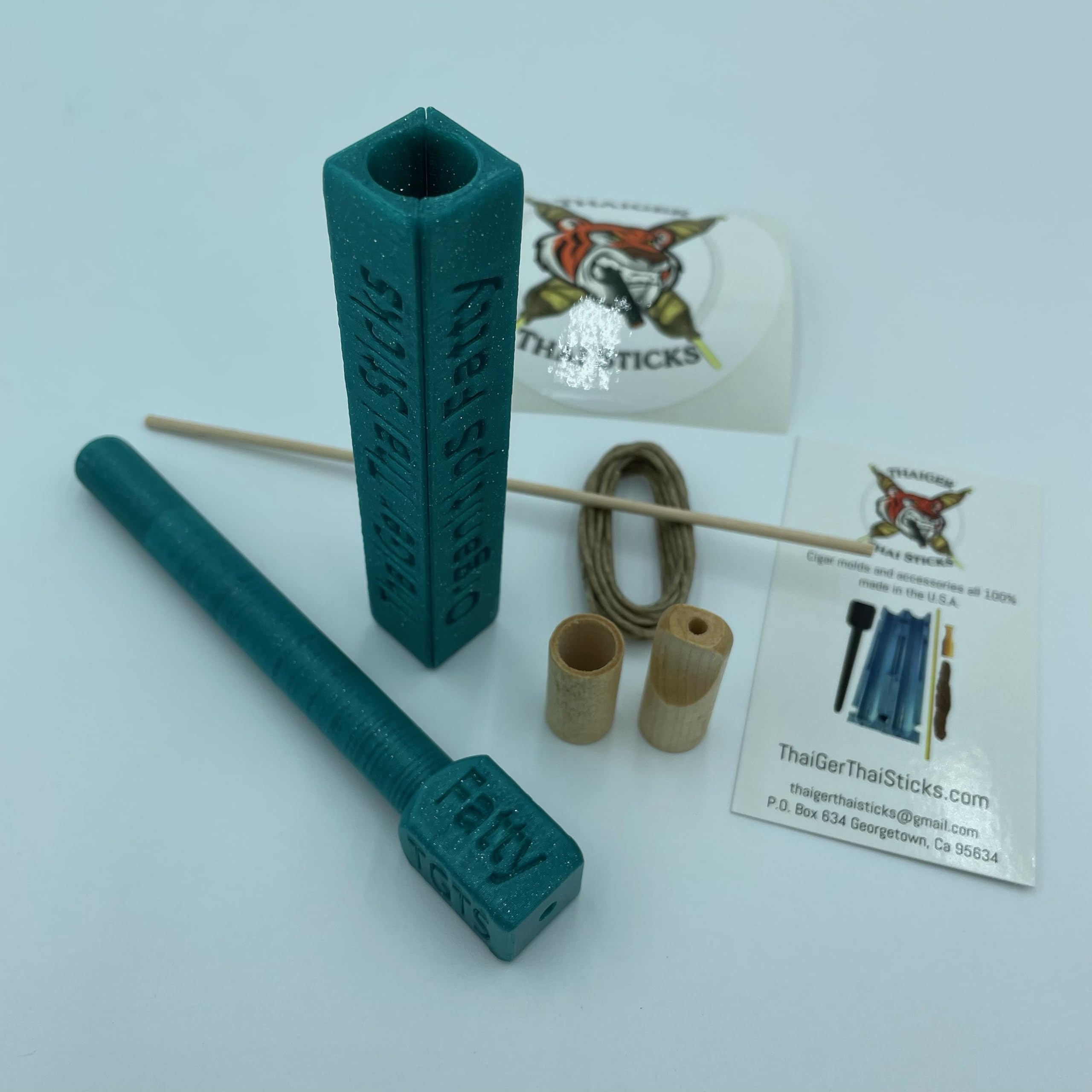 OrganitipS Fatty Thai Stick Mold Kit - Premium Thai Sticks Maker with Base & Funnel Top for Perfect Hand-Rolled Cigars | Ideal for DIY Tobacco, Herbal Blends & Crafting Projects