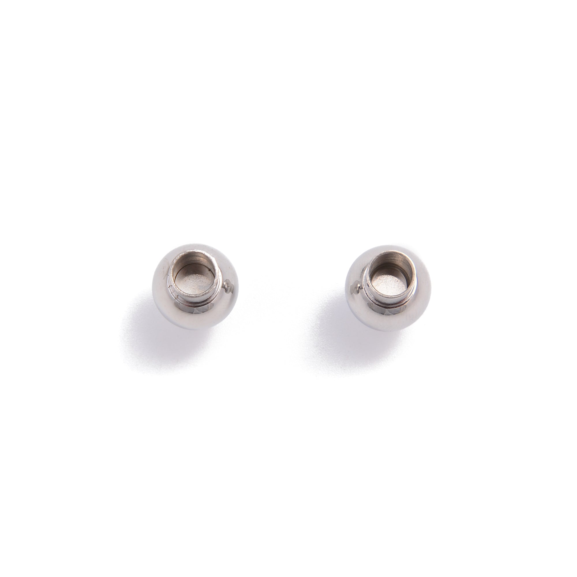 Premium 304 Stainless Steel Magnetic Clasp - 10x20mm Round Ball Cylinder (2-Piece Set) for Jewelry Making, DIY Crafts & Fashion Accessories - Secure & Durable Fastener for Necklaces, Bracelets & Keychains