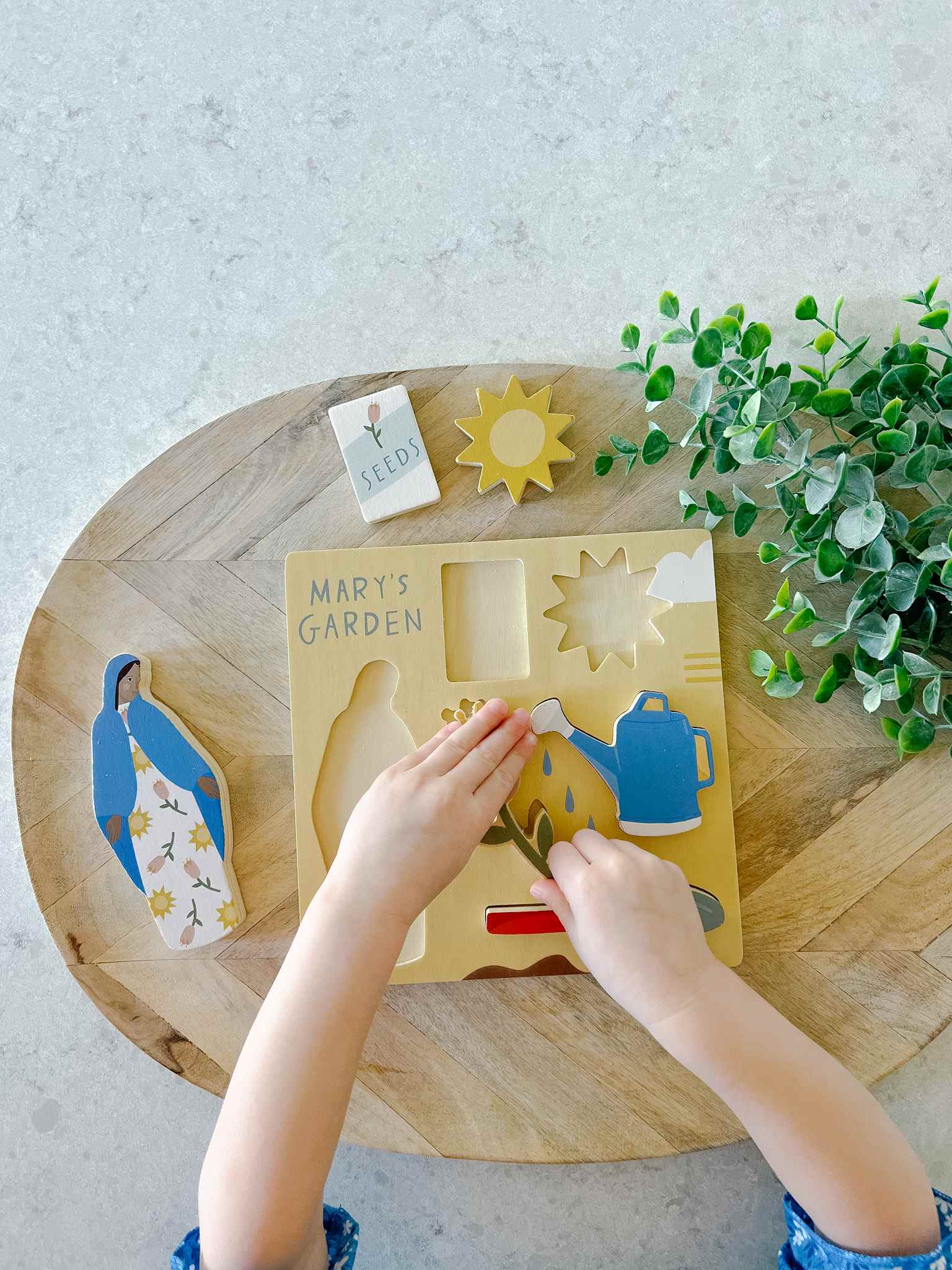 Mary's Garden Wooden Puzzle for Kids - 60 Piece Educational Nature-Themed Jigsaw Puzzle - Perfect for Family Game Night, Classroom Activities & Montessori Learning