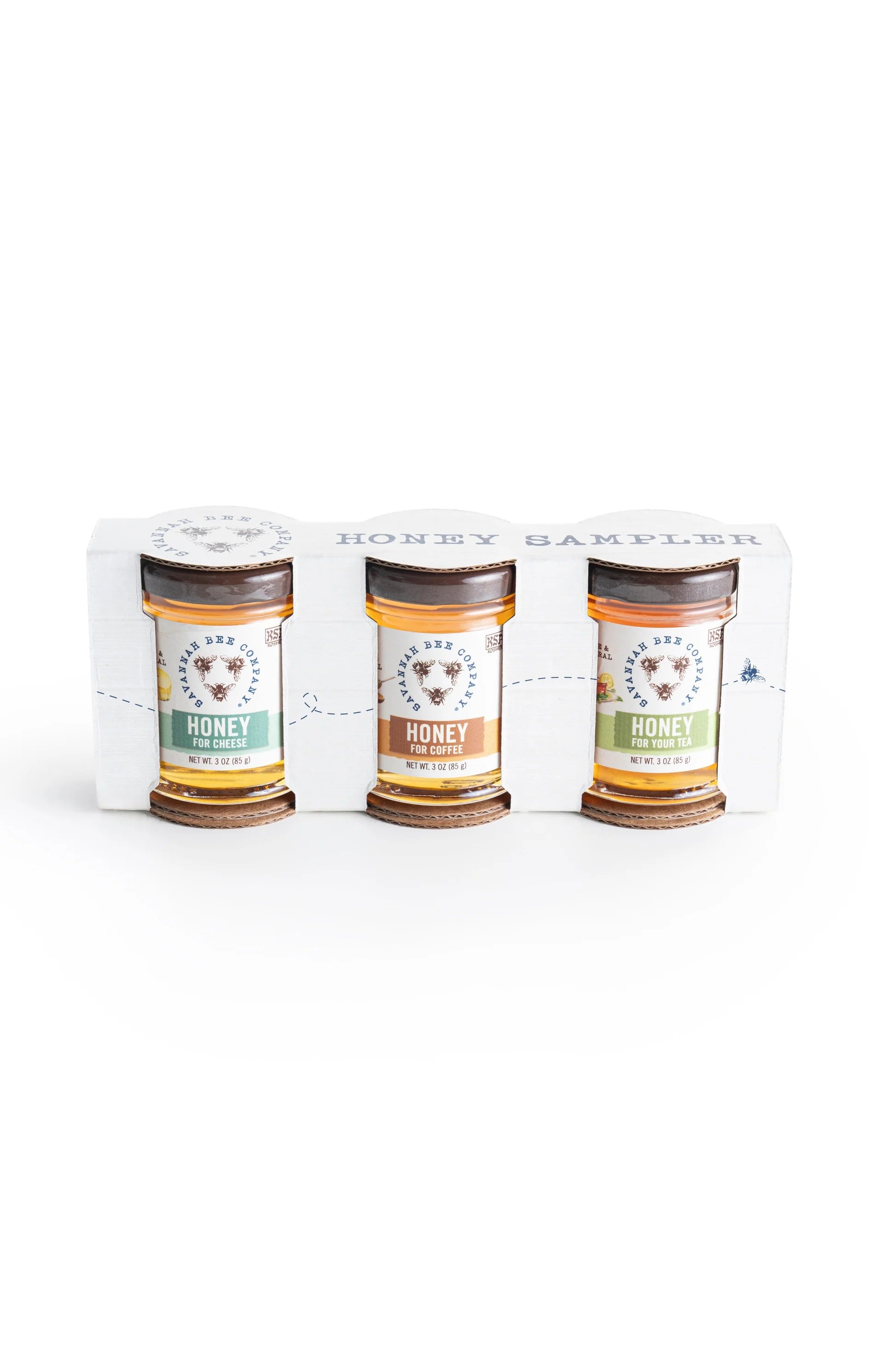 Premium Raw Honey Sampler Gift Set - 6 Varieties of Pure, Natural Honey for Tea, Baking & Healthy Snacking - Perfect for Breakfast, Gifts & Wellness Lovers