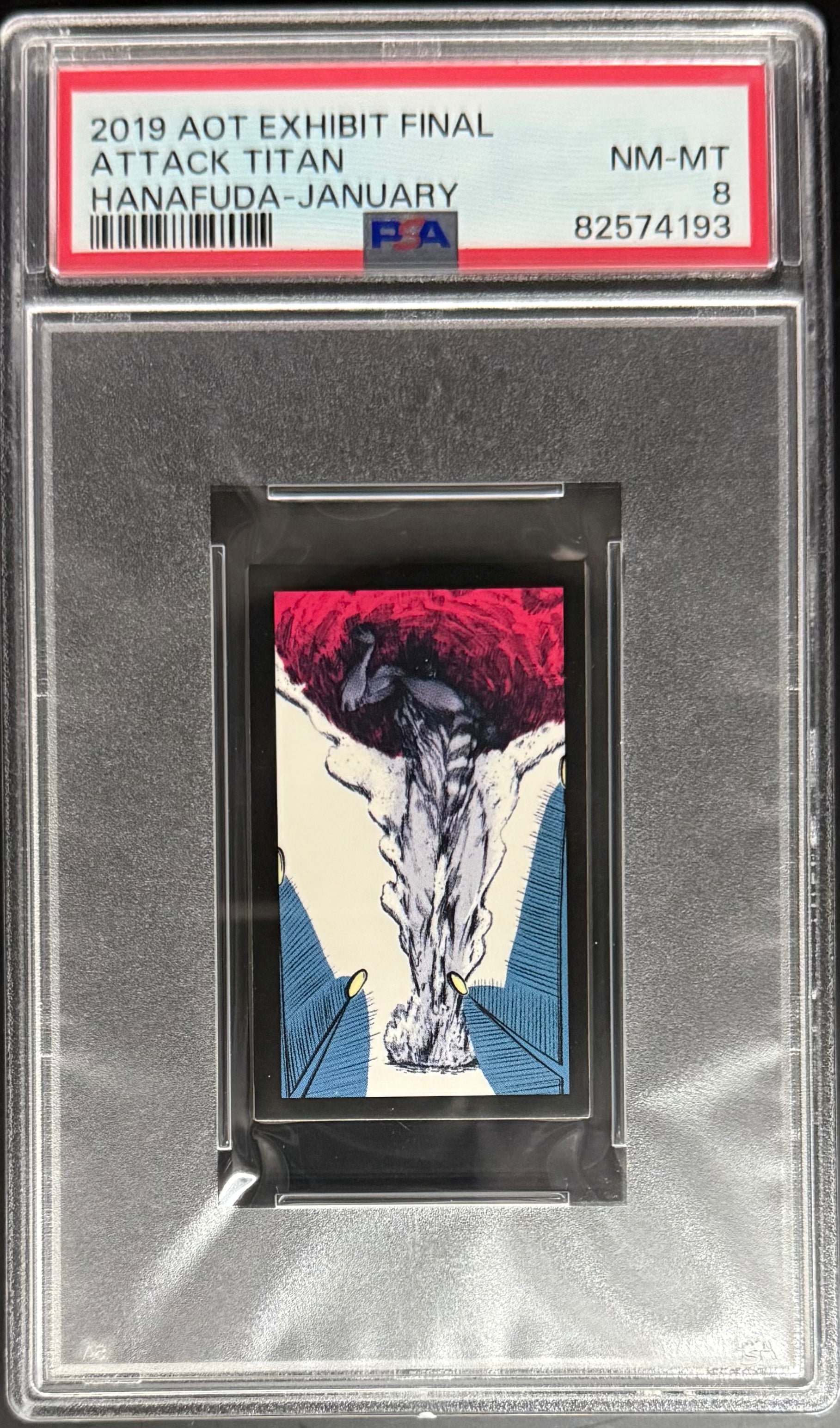 Attack on Titan Final Exhibit Hanafuda Cards January 2019 PSA 8 Graded - Perfect for Anime Collectors & Japanese Card Game Enthusiasts